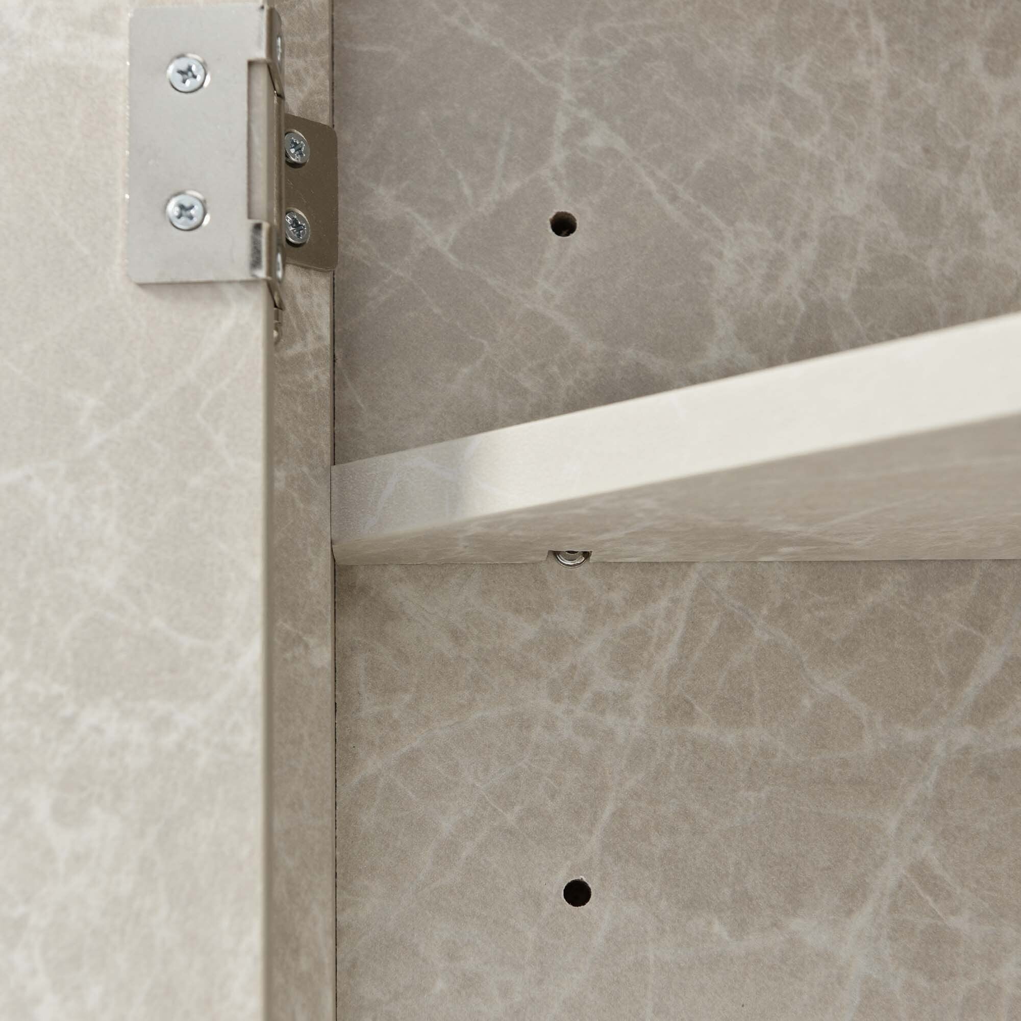 Triangle Bathroom Storage Cabinet with Adjustable Shelves