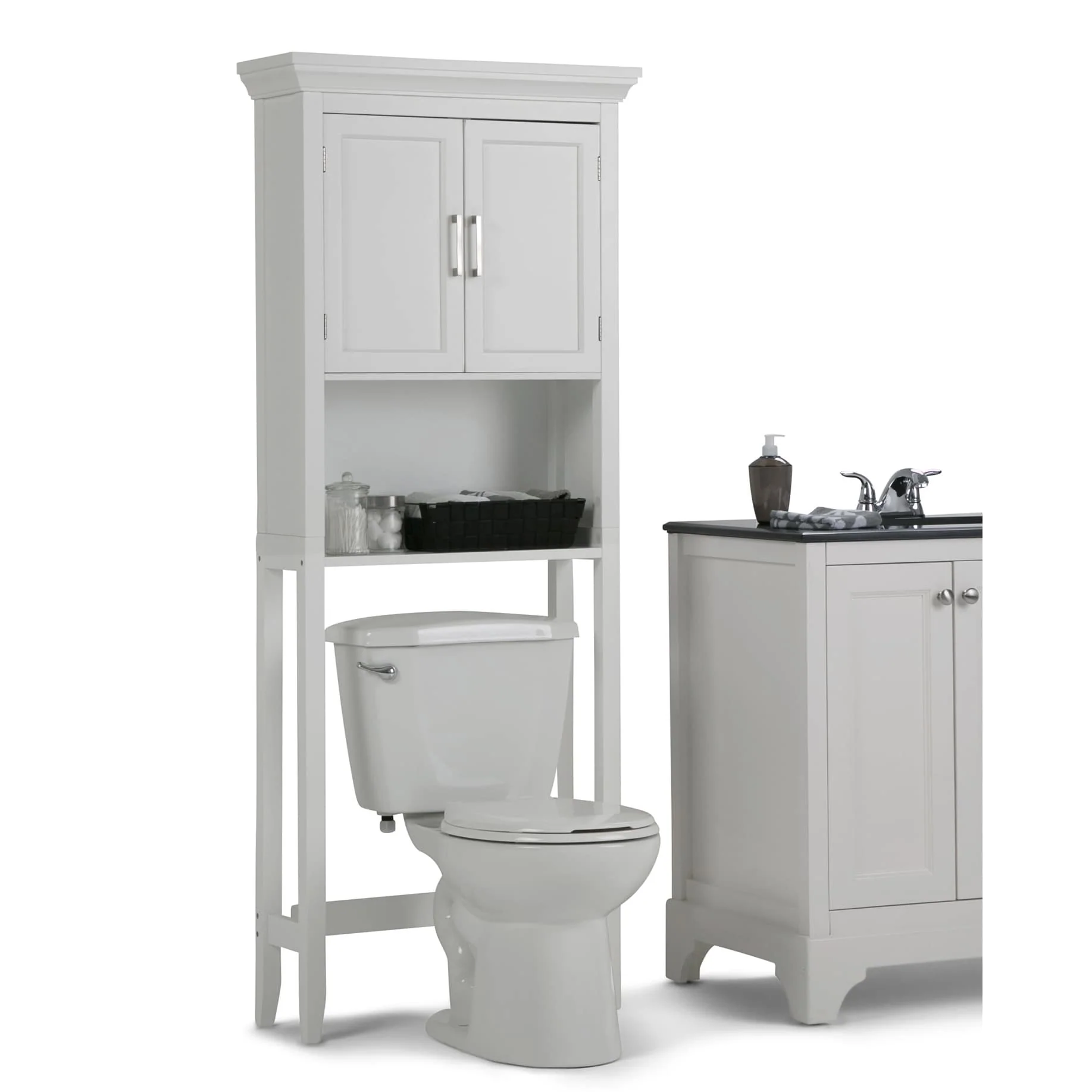 WYNDENHALL Hayes 67 inch H x 27 inch W Space Saver Bath Cabinet - 67 inch high - 67 inch high