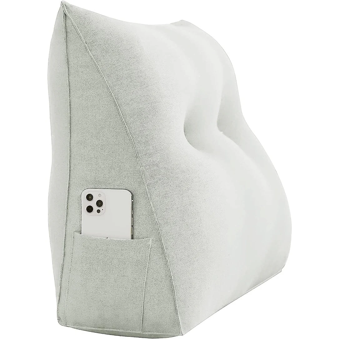 WOWMAX Bed Rest Wedge Reading Pillow Sofa Daybed Triangle Cushion 24