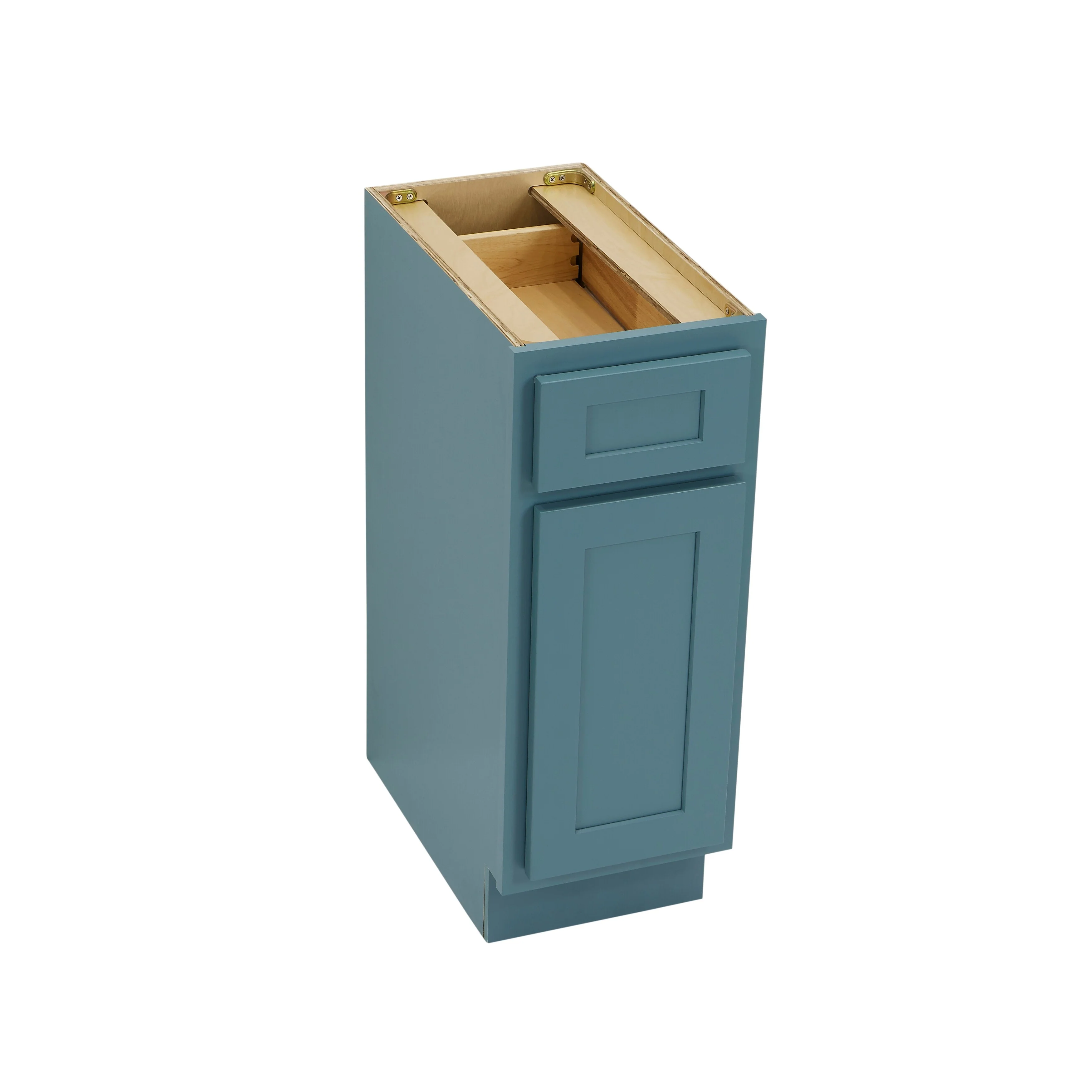 Vanity Art 12 Inch Bathroom Vanity Base Cabinet Single Right Offset Solid Wood Small Bathroom Storage Floor Cabinet