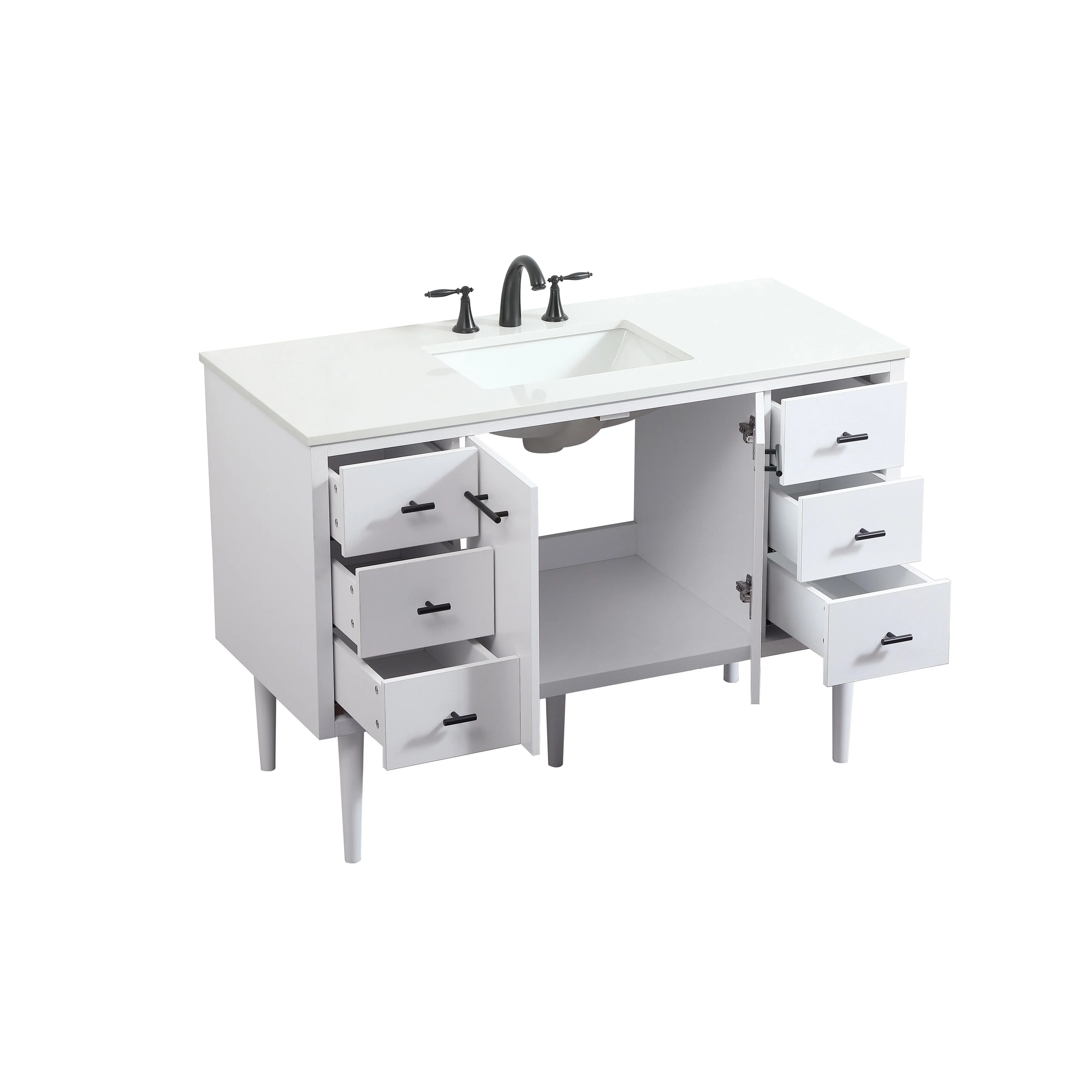 Fern 36 - 48 Inch Single Bathroom Vanity