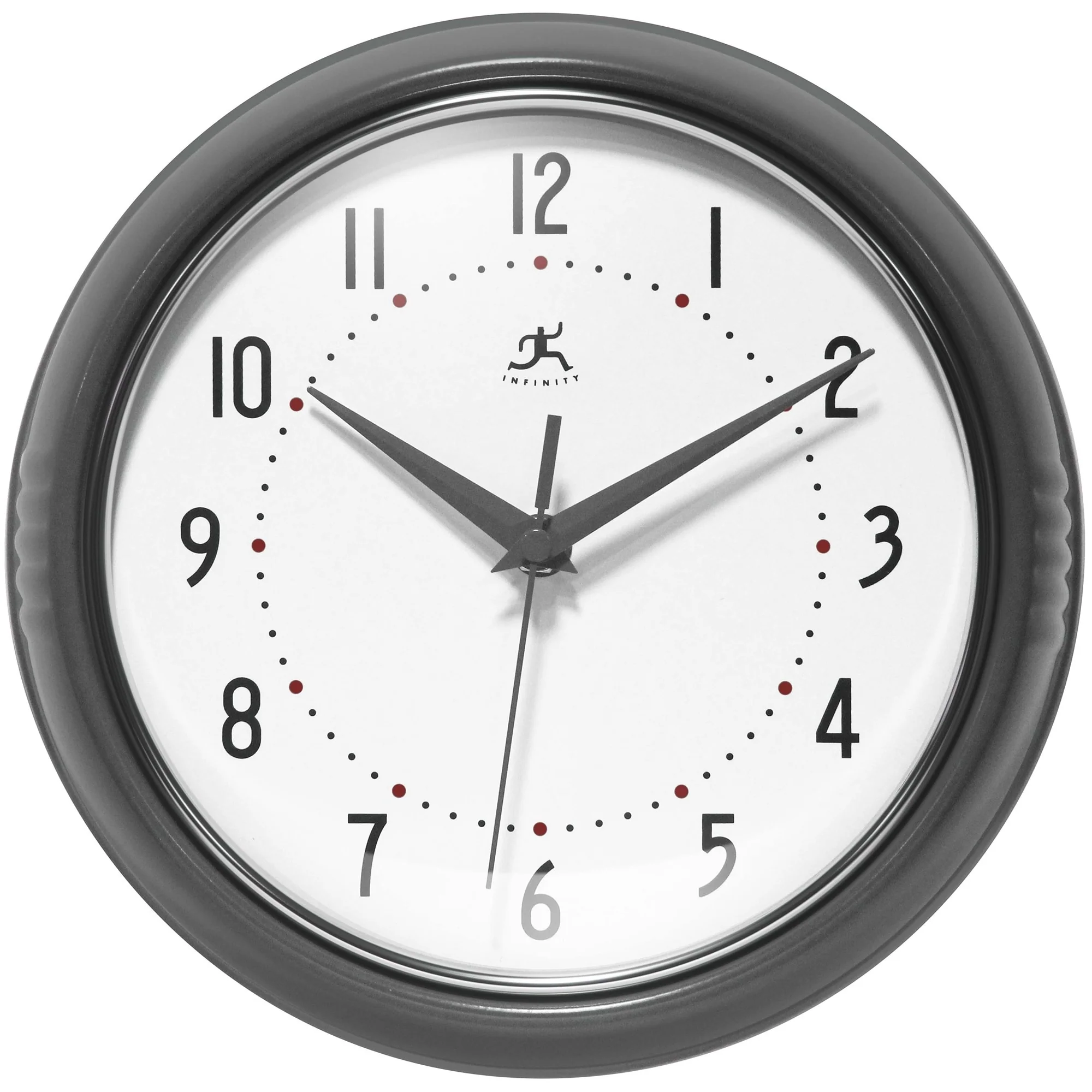 Round Retro Kitchen Wall Clock by Infinity Instruments