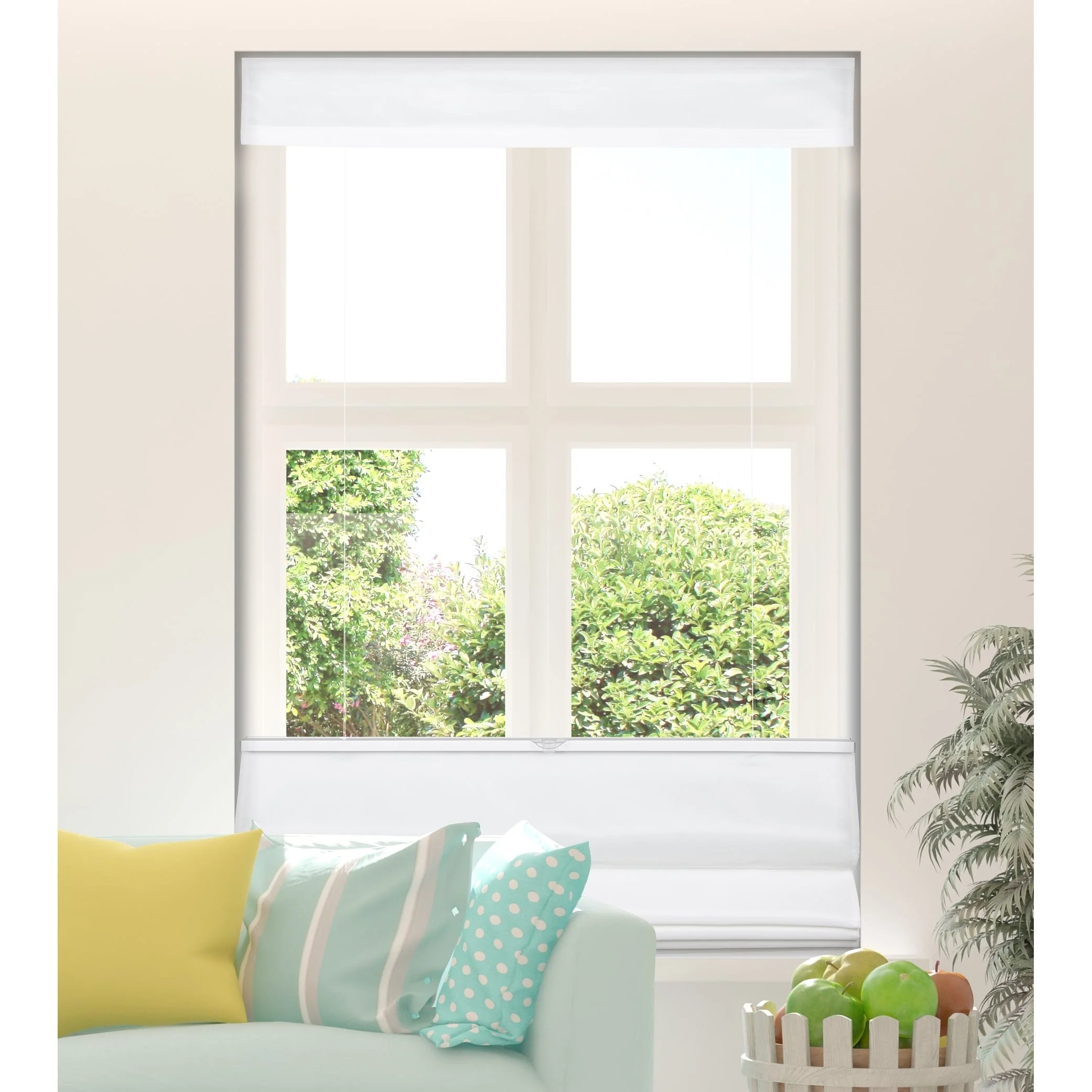 Arlo Blinds White Top Down Bottom Up Room Darkening Roman Shades