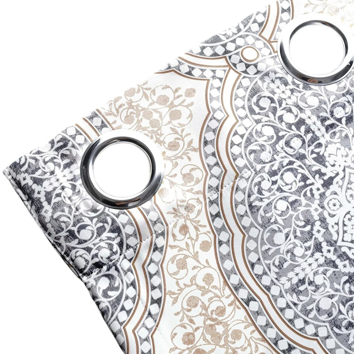 DriftAway Adrianne Pastel Damask Room Darkening Curtain Panel Pair