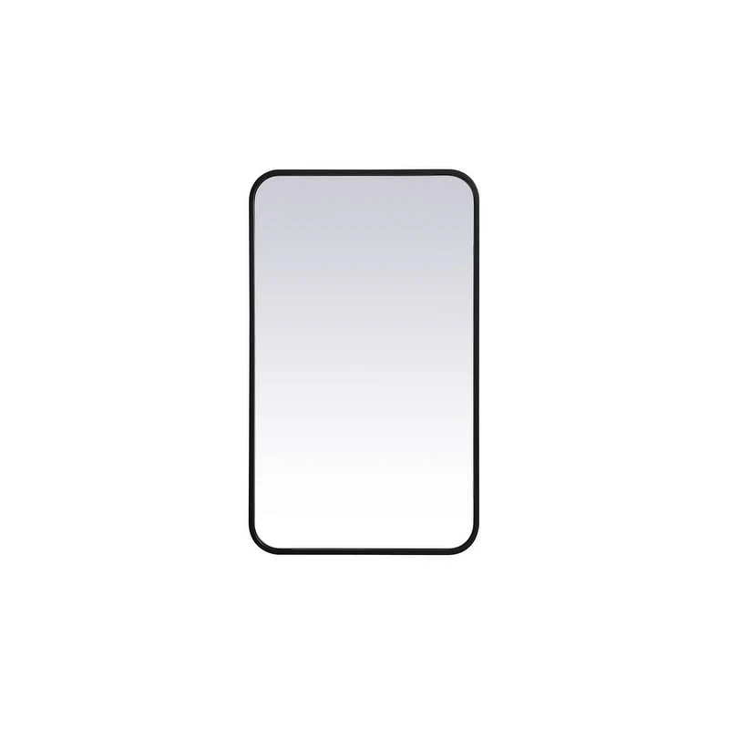 Ezra Soft Corner Metal Rectangular Mirror