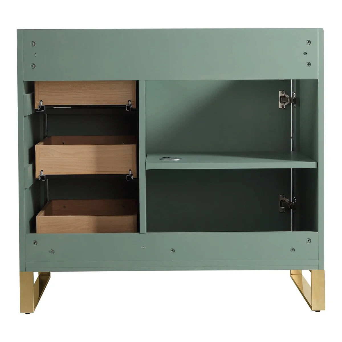 Fine Fixtures Opulence Collection Bathroom Vanity with White Ceramic Sink