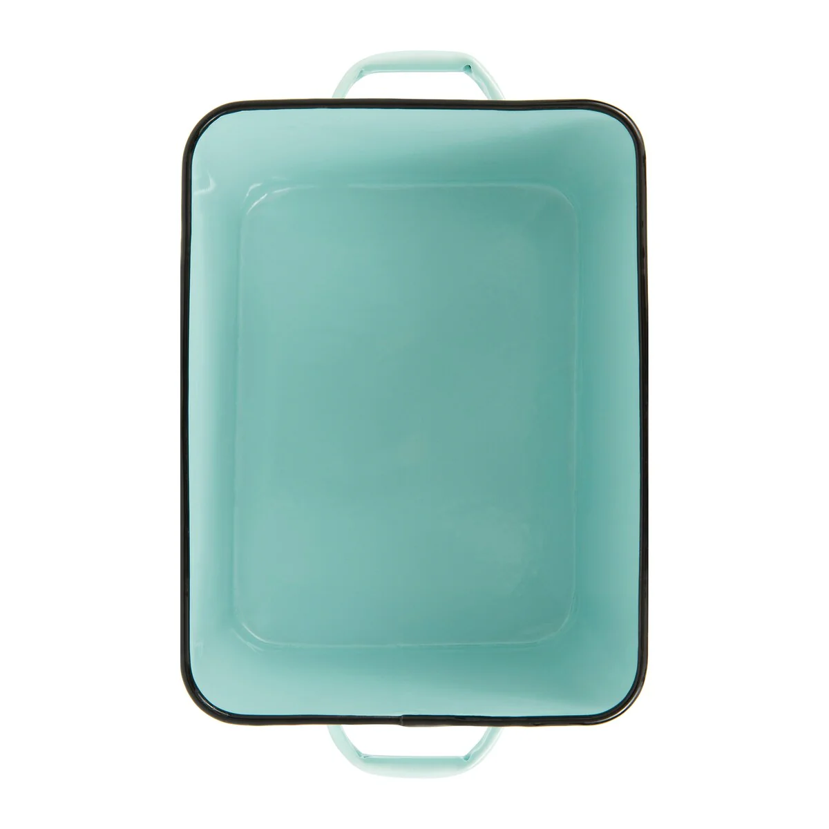 Enameled Metal Bread Box with