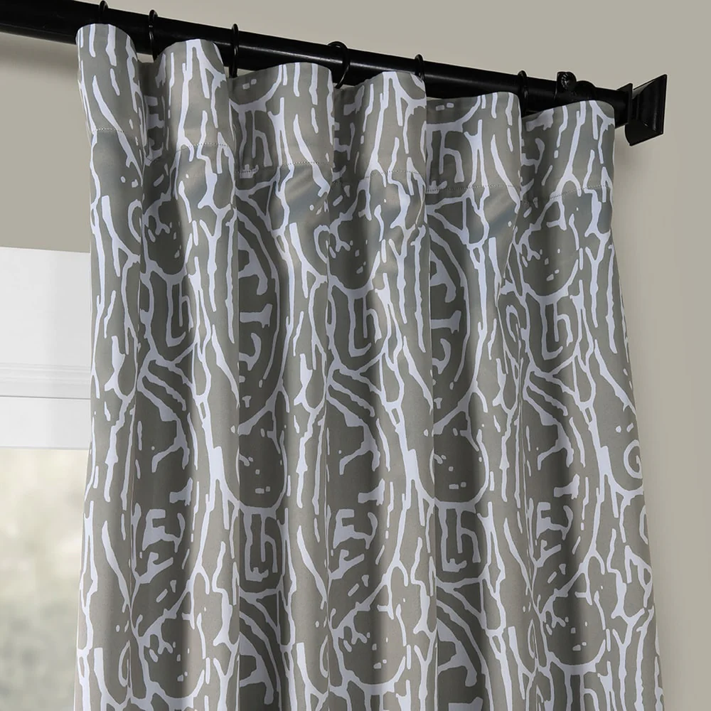 Exclusive Fabrics Abstract Room Darkening Curtain Panel Pair (2 Panels)