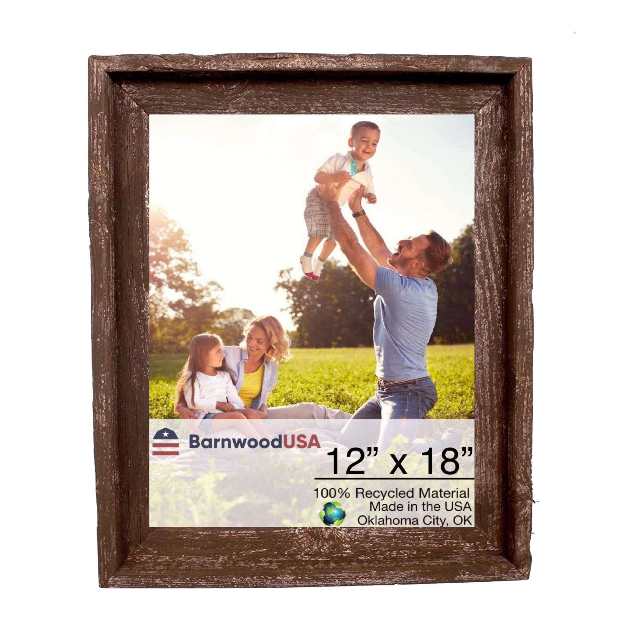 BarnwoodUSA Rustic Farmhouse Signature Wood Picture Frame