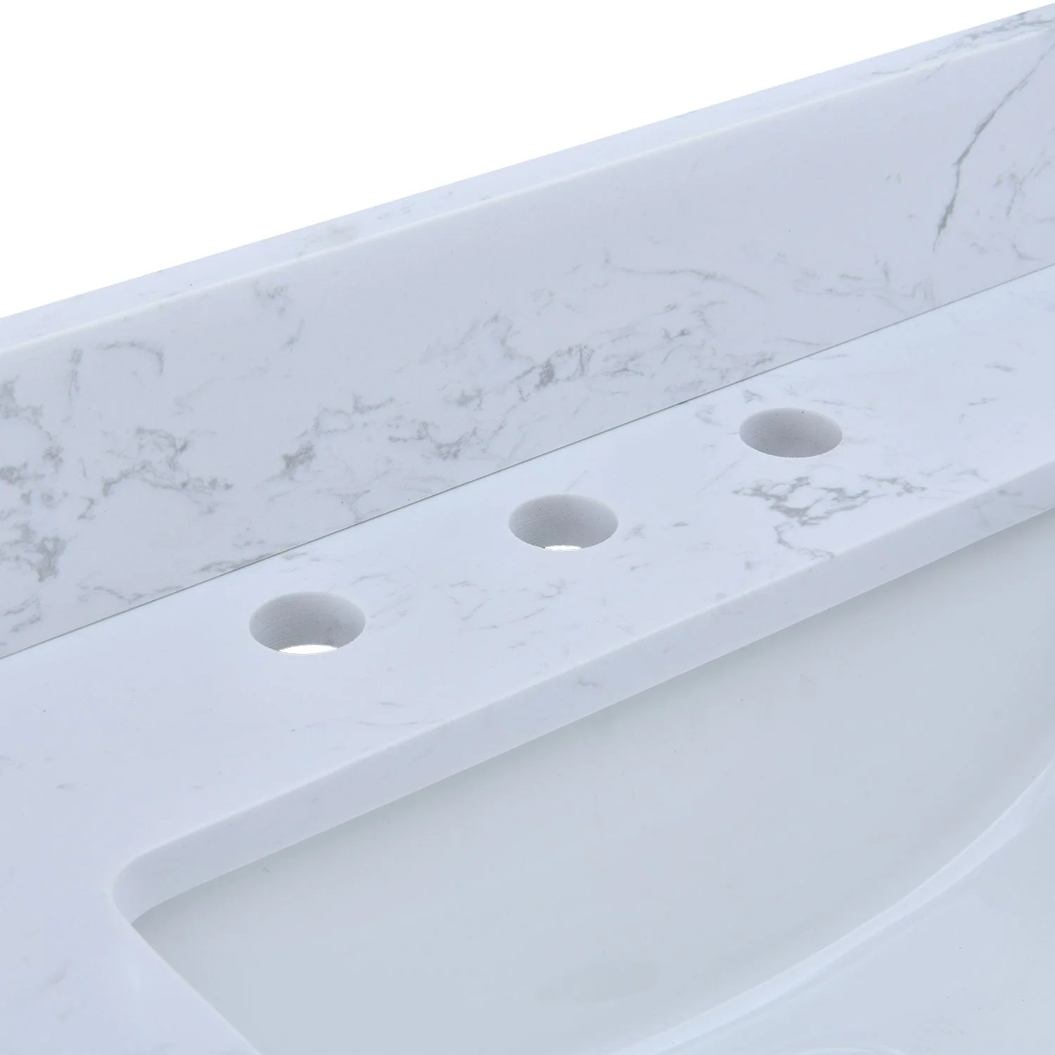 YASINU 60 Inch Engineered Marble Single Sink Vanity Top