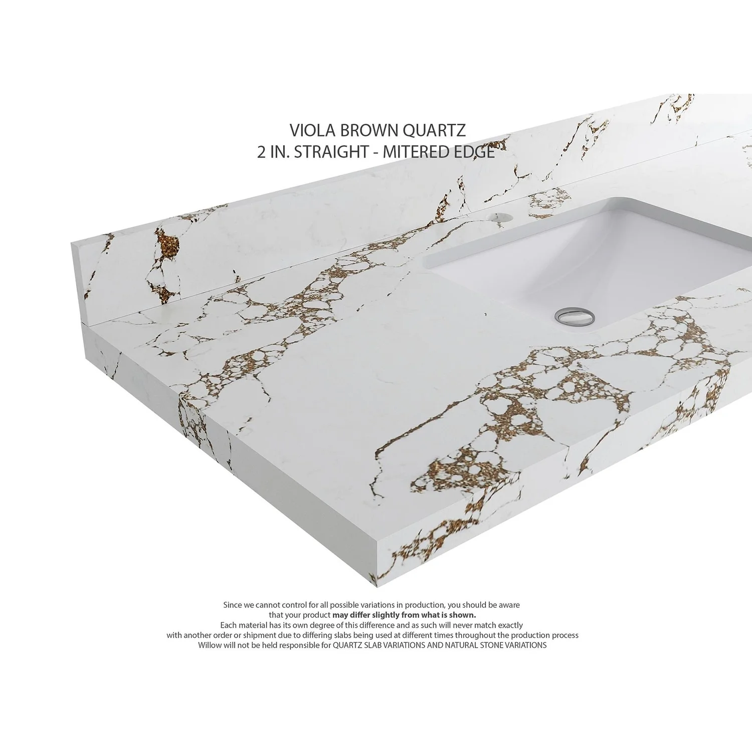 Willow Collection 60 in W x 22 in D x 36 in H Boston Double Bowl Sink Bathroom Vanity with Countertop