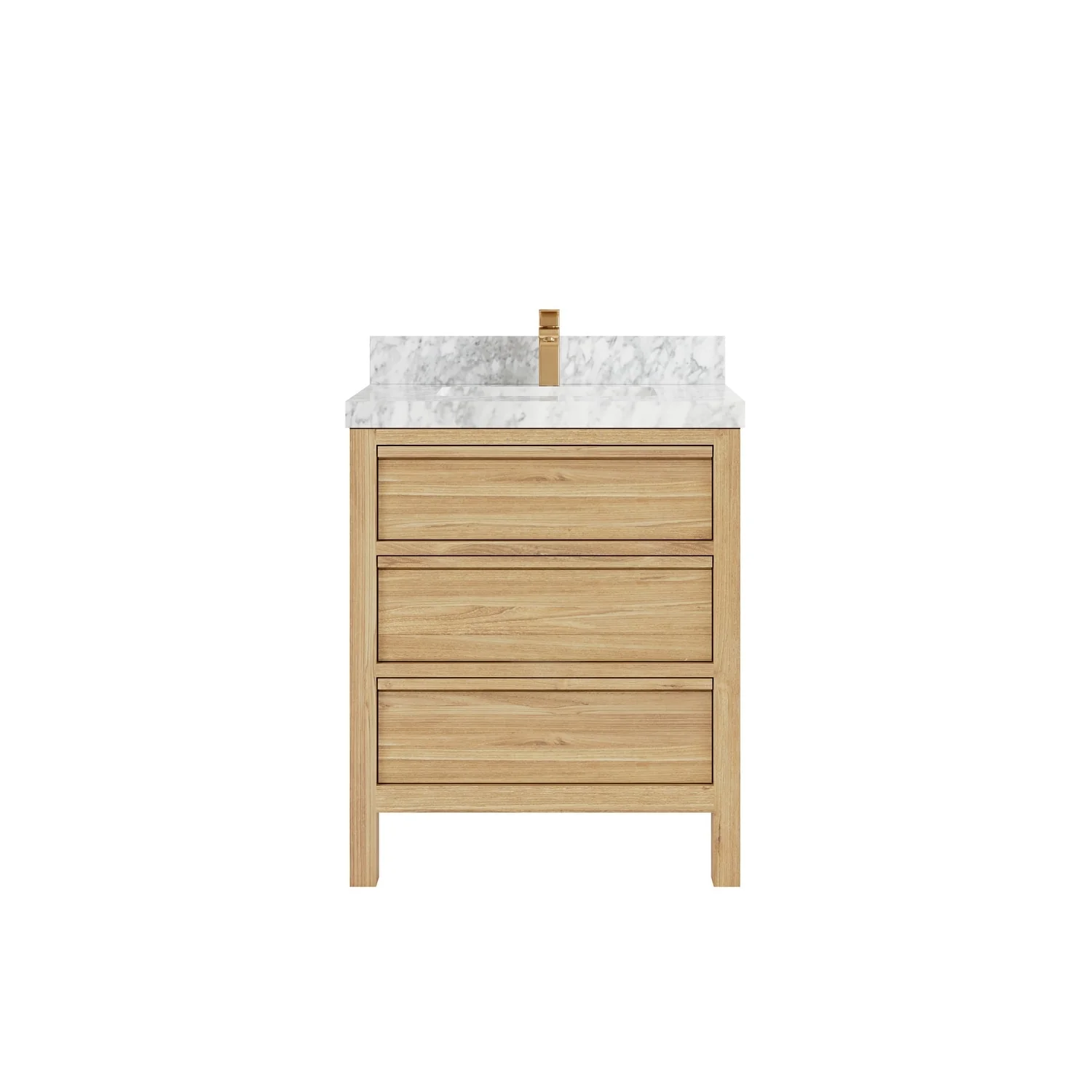 Willow Collections 30 in. W x 22 in. D Elizabeth Solid Teak Wodd Single Sink Bathroom Vanity with Countertop