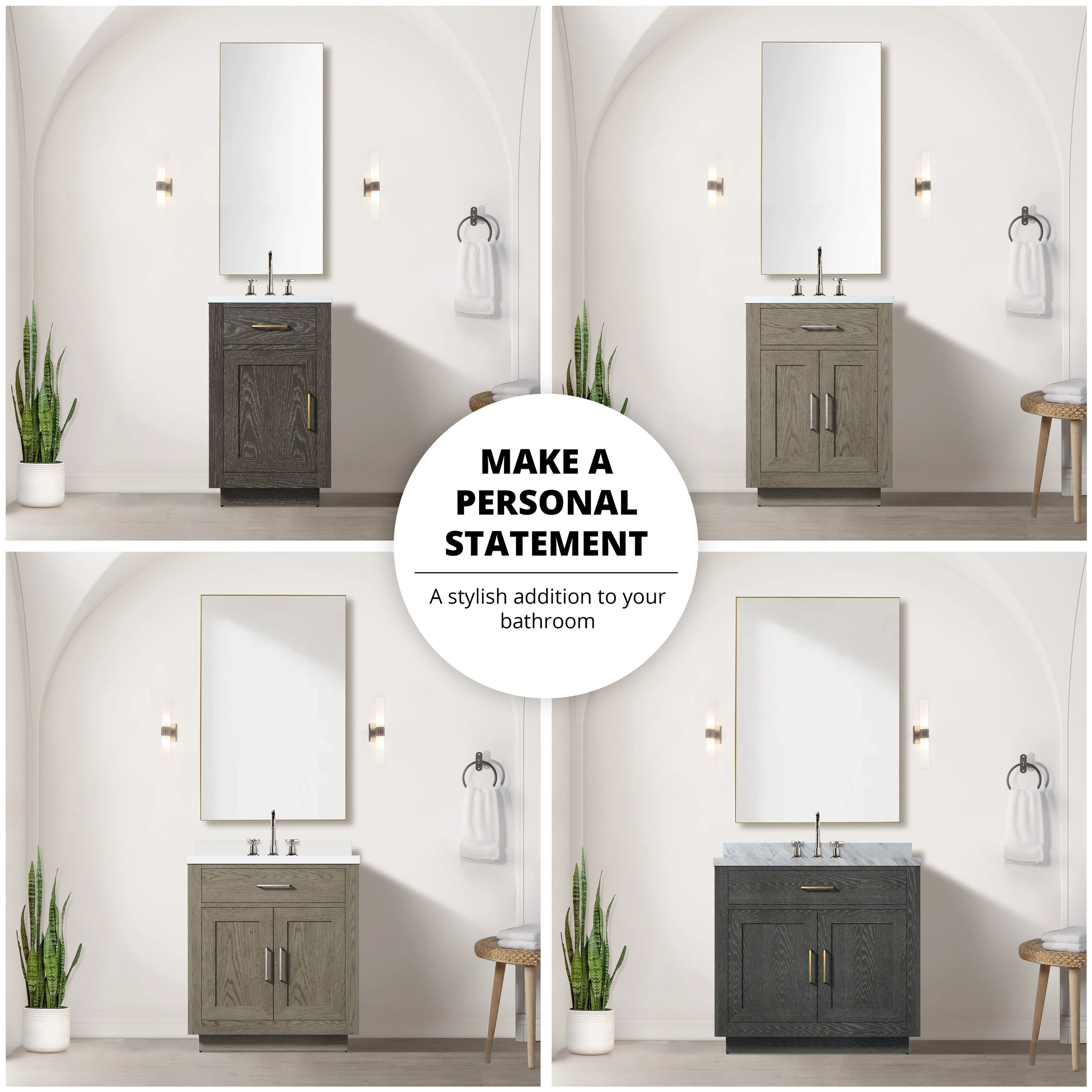 Abbey Bath Vanity with Cultured Marble Top, Sink and Faucet
