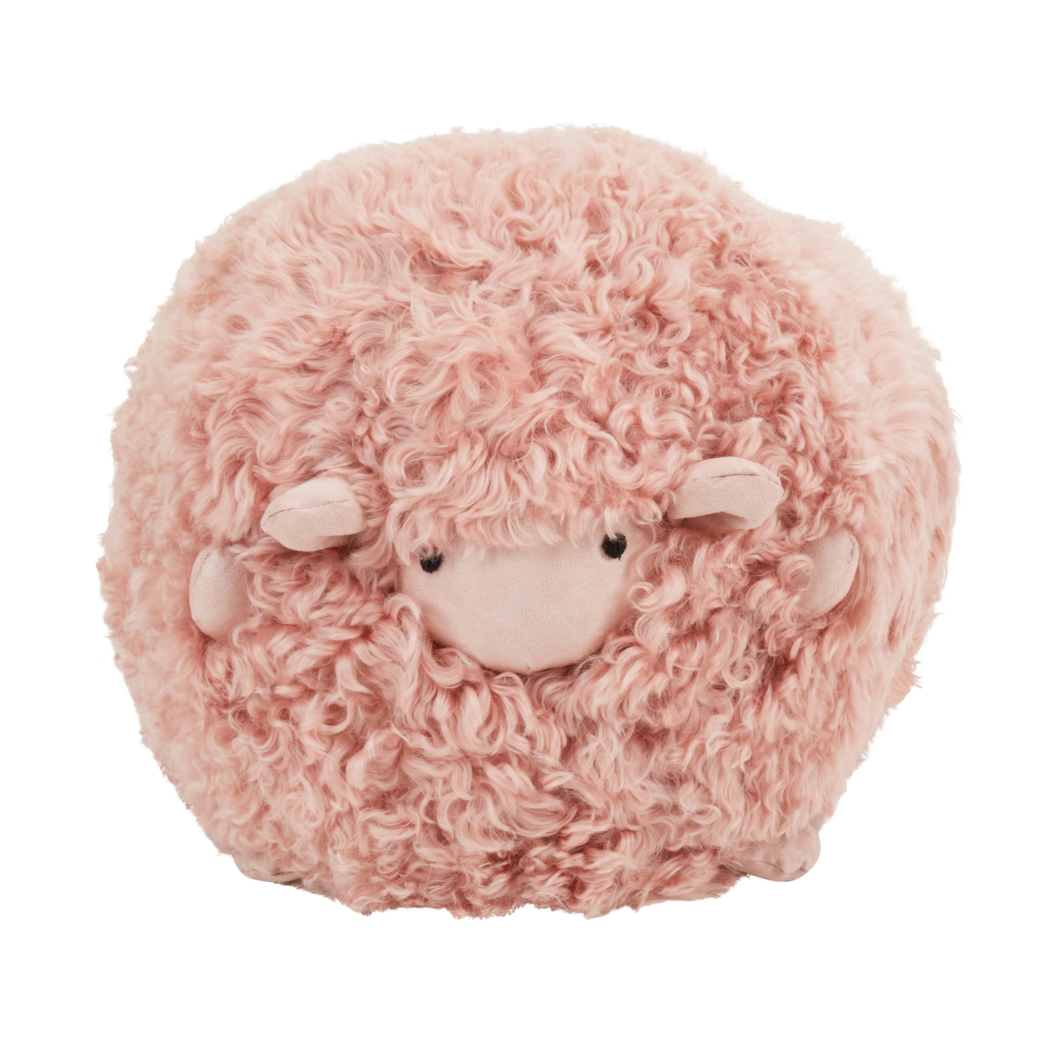 Wooly Wonder Baby Lamb Poly Filled Throw Pillow