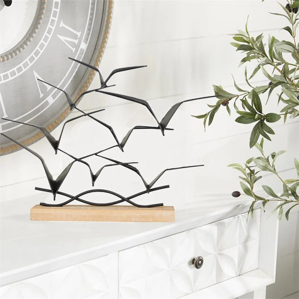Admiration 14 Inches High Modern Birds Statue Tabletop Decor