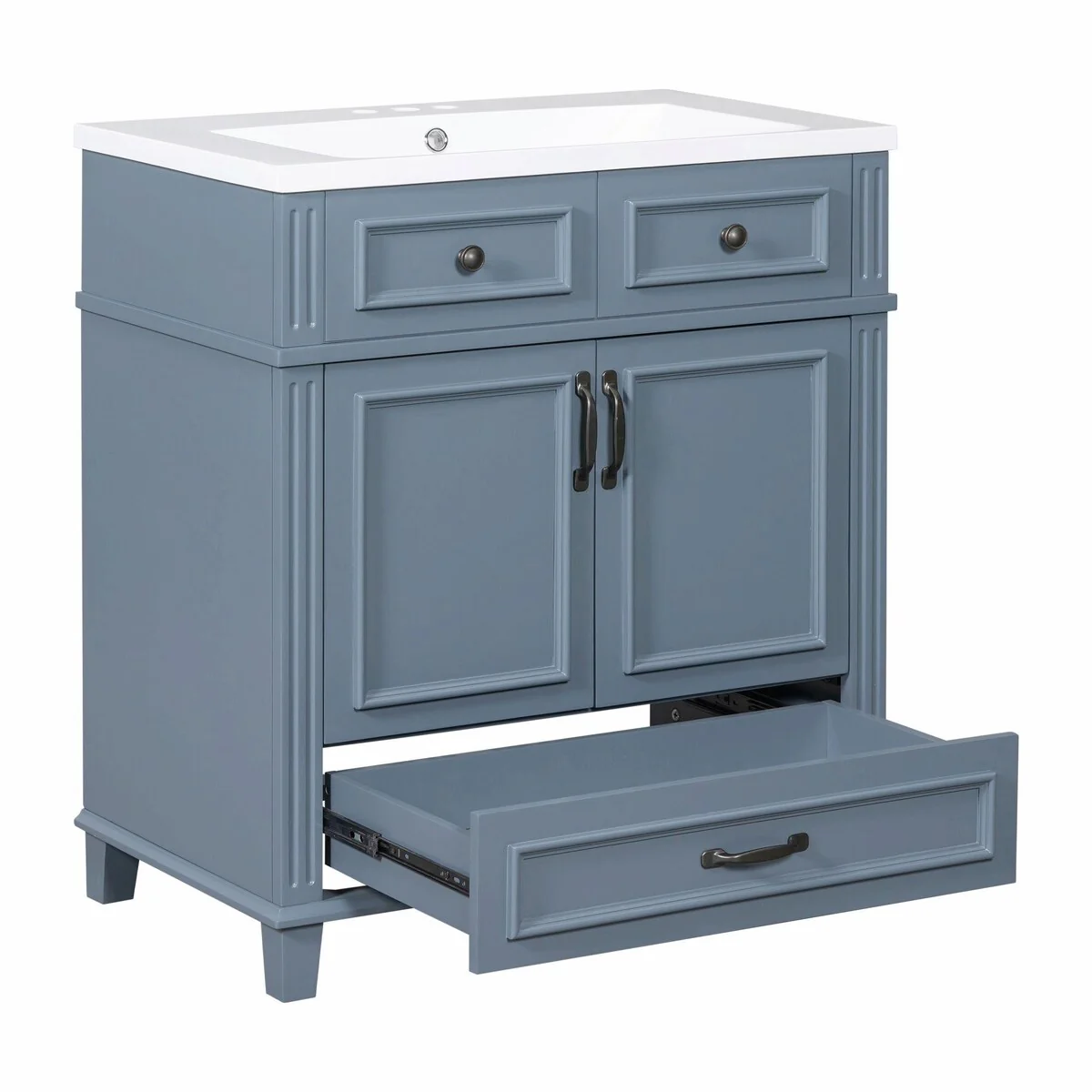 30'' Solid Wood Bathroom Vanity with sink