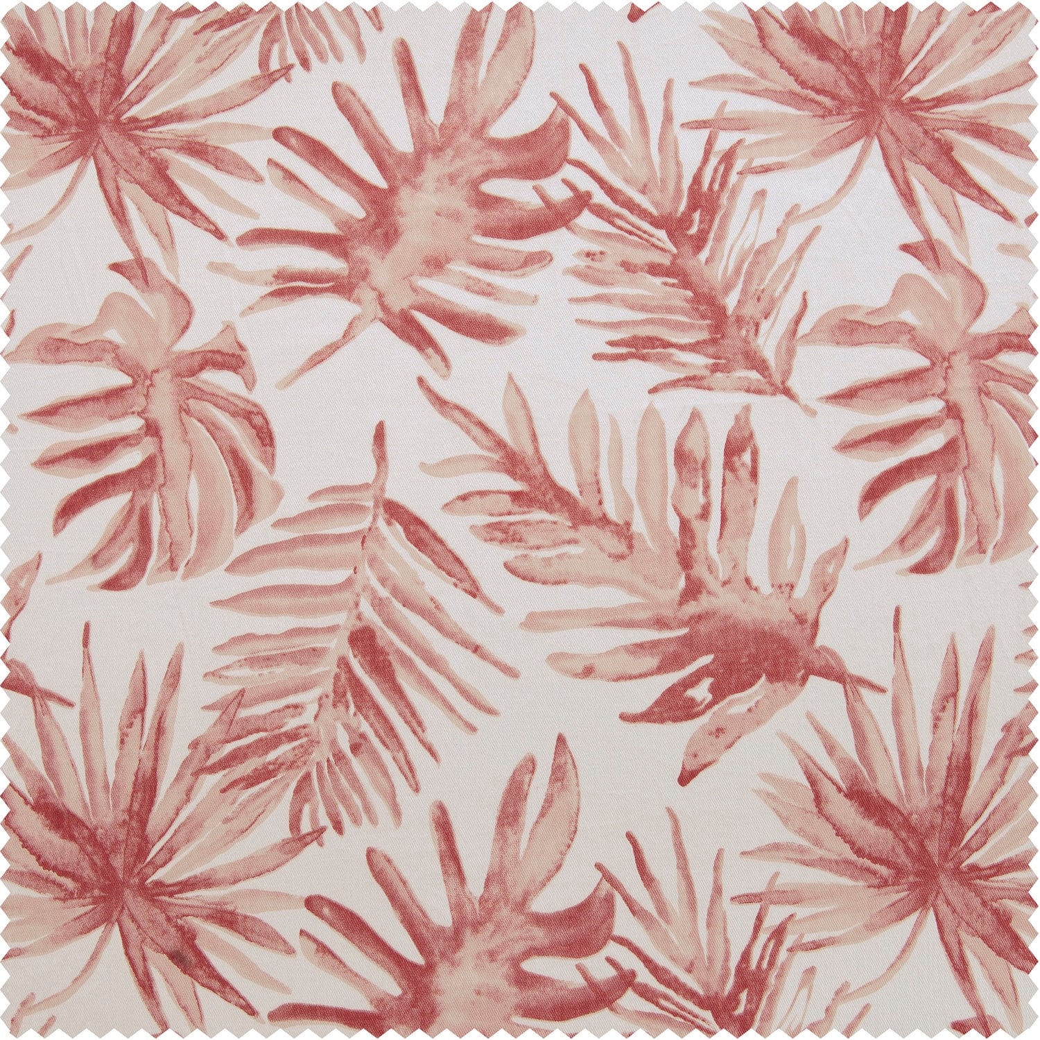 Exclusive Fabrics Coastal Leaf Cascade Printed Cotton Room Darkening Curtain (1 Panel)