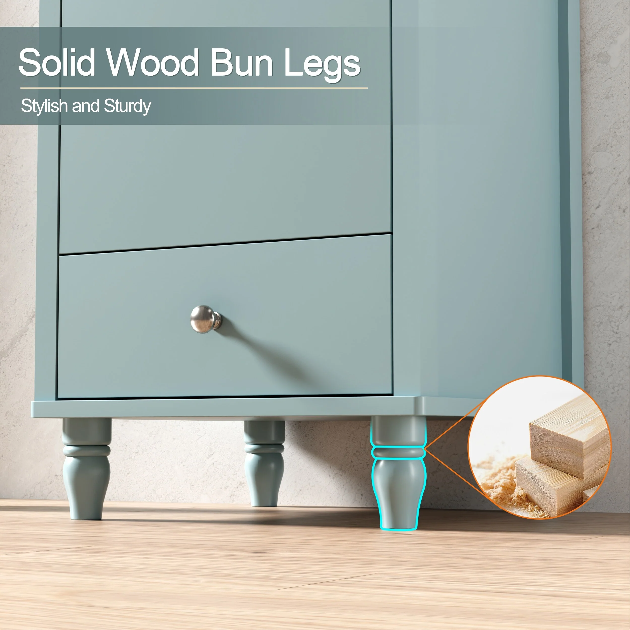 Lace Trim Freestanding Bathroom Vanity Set - Perfect for Bathrooms