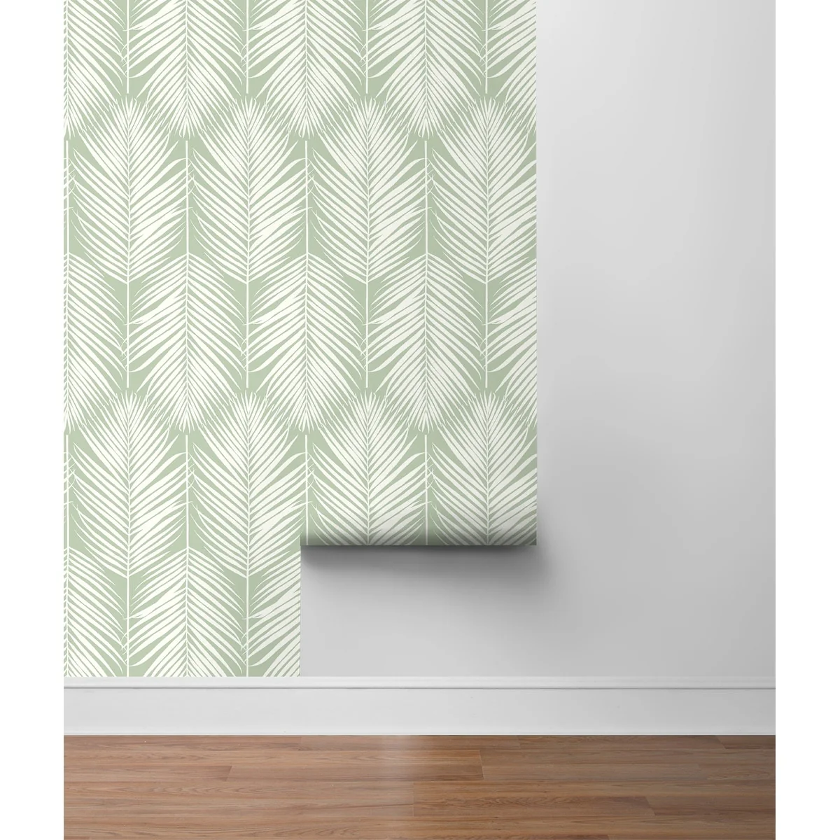 NextWall Palm Silhouette Peel and Stick Wallpaper