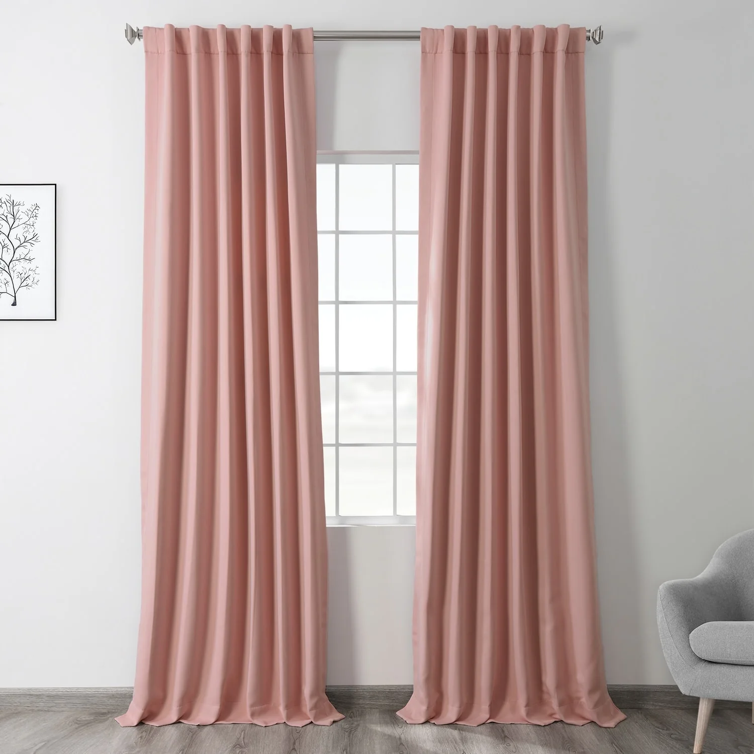 Exclusive Fabrics Room Darkening Curtain Panel Pair (2 Panels)