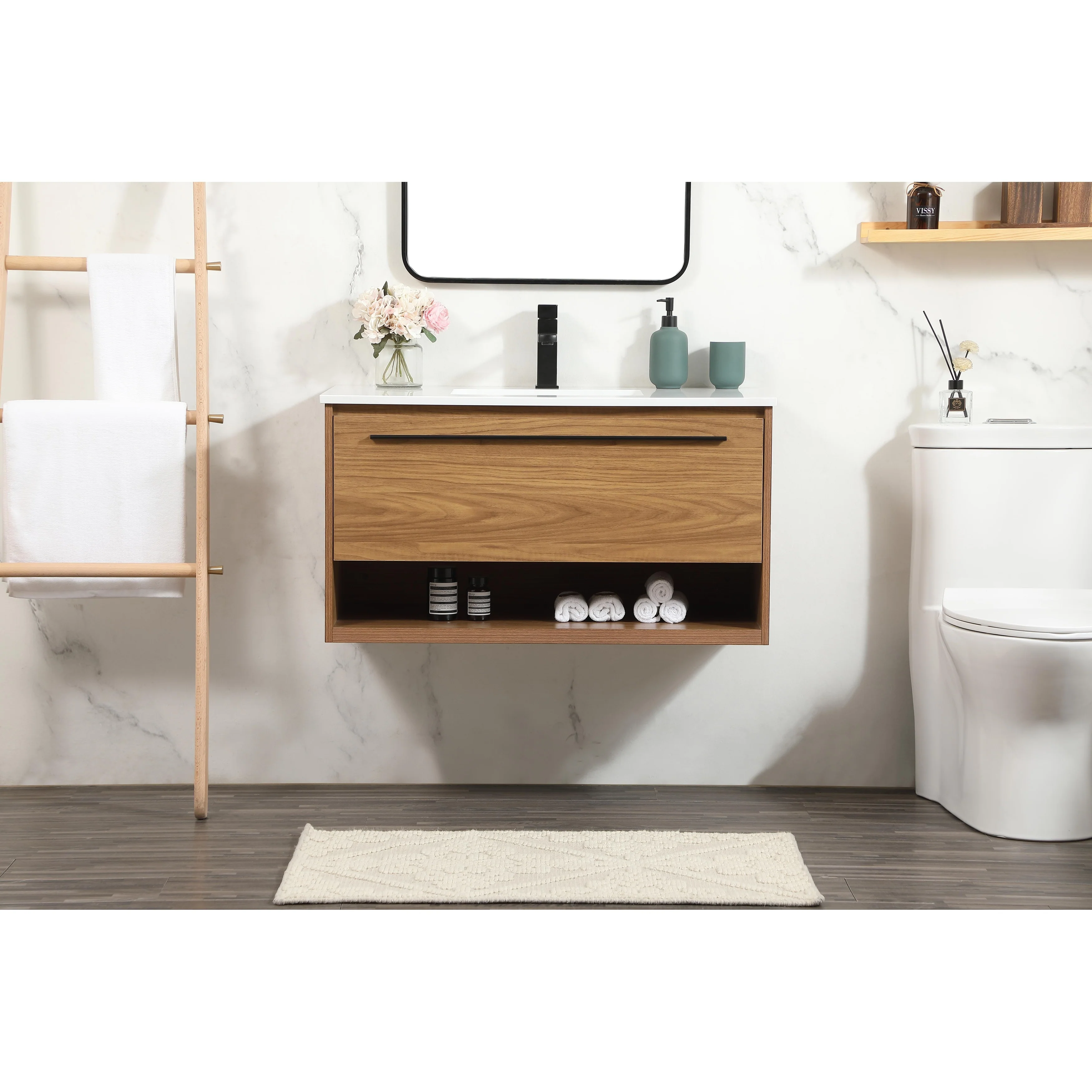 Brush 36 - 48 Inch Single Bathroom Vanity