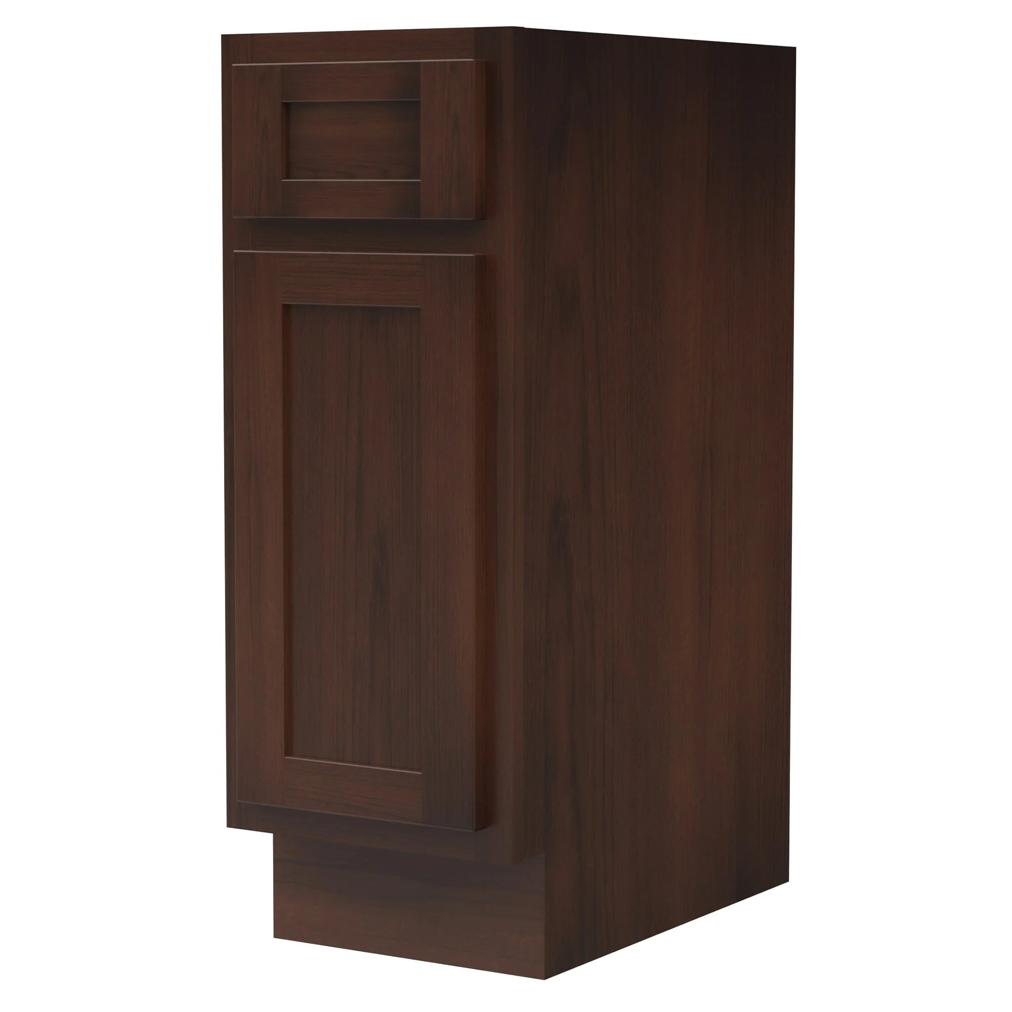 Vanity Art 12 Inch Bathroom Vanity Base Cabinet Single Right Offset Solid Wood Small Bathroom Storage Floor Cabinet