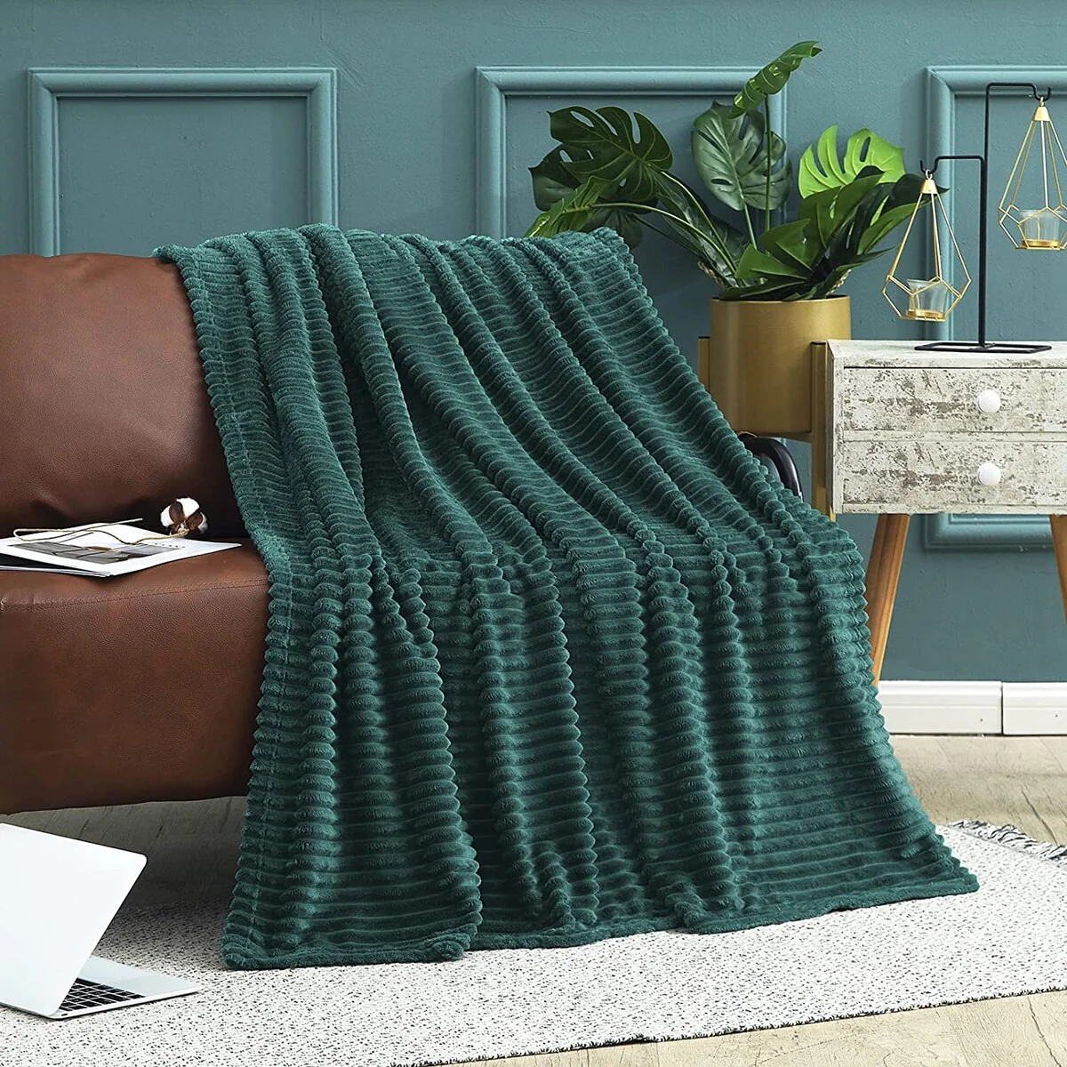 Flannel Fleece Throw Blanket Soft Bed Blanket Sofa Blanket