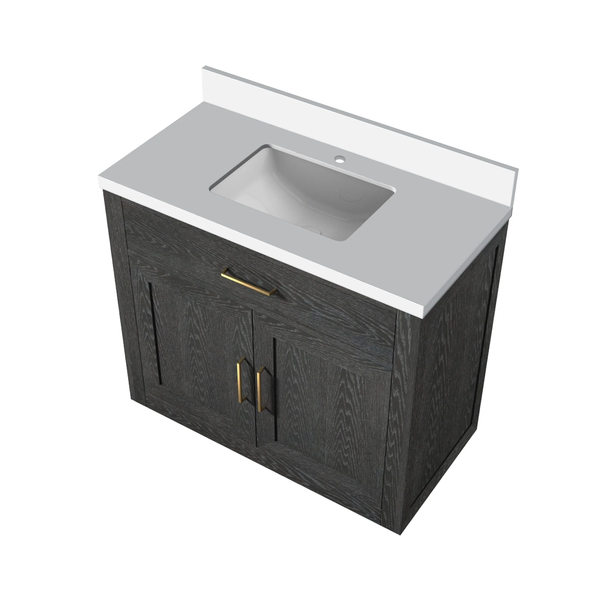 Abbey Bath Vanity with Cultured Marble Top and Sink