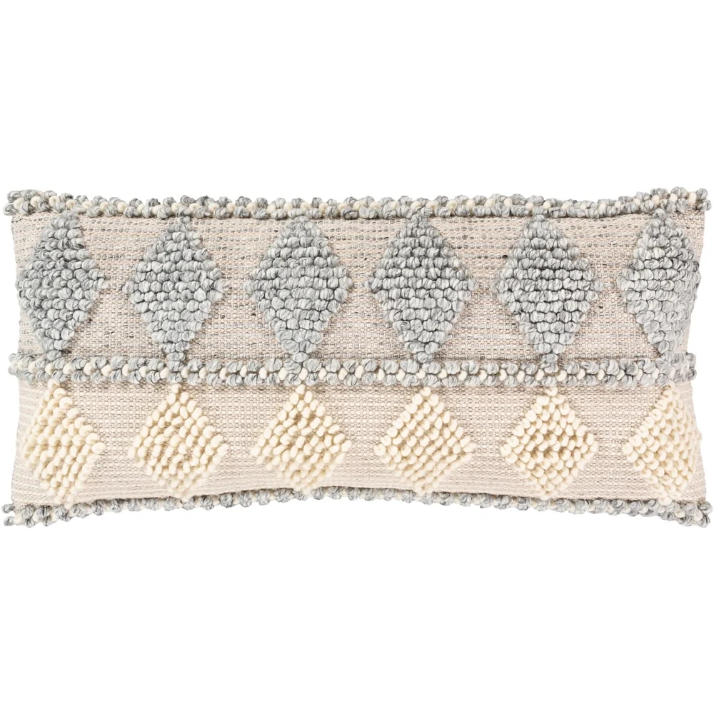 Livabliss Audra Bohemian Textured 32x14-inch Lumbar Throw Pillow Cover