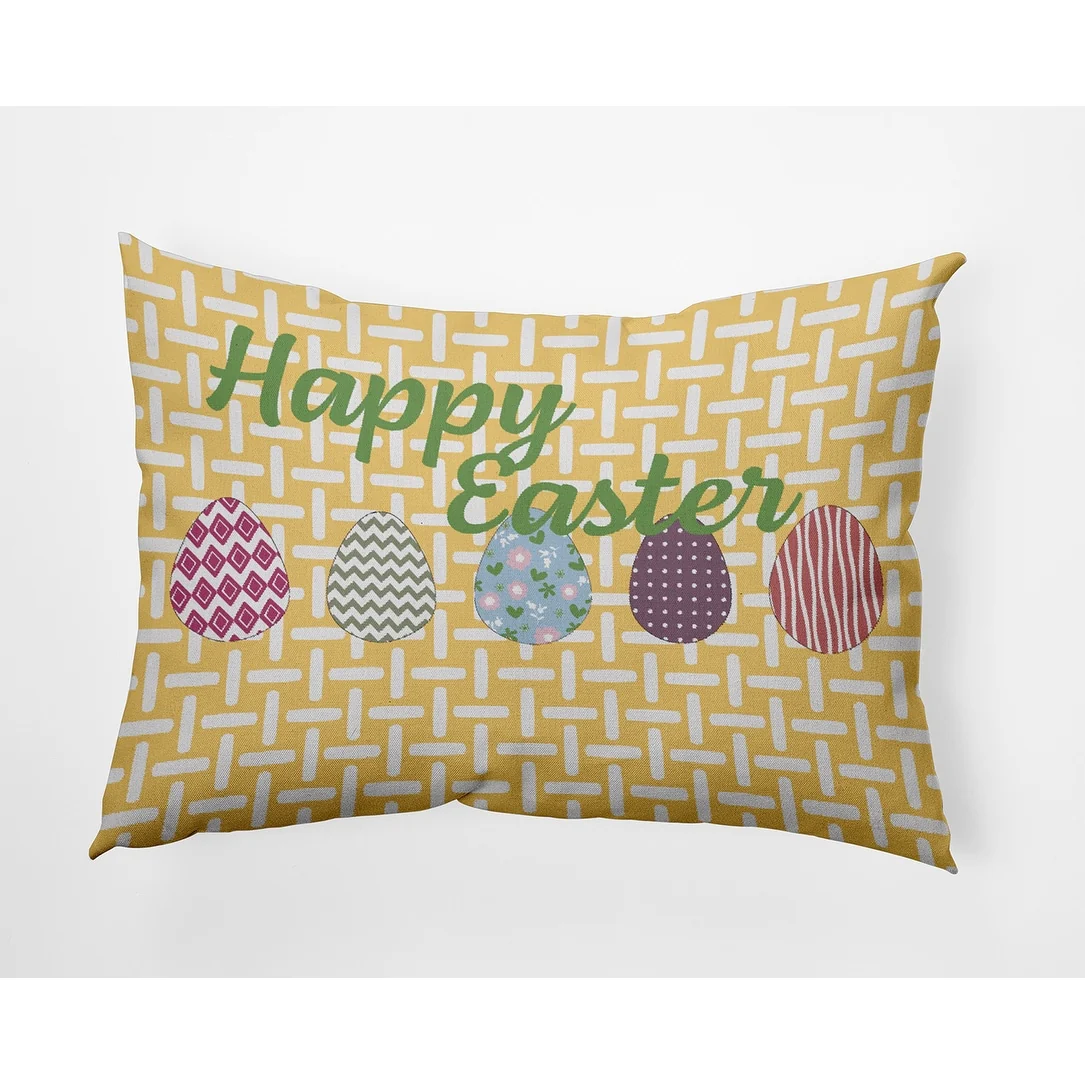 Happy Easter Polyester Indoor Pillow