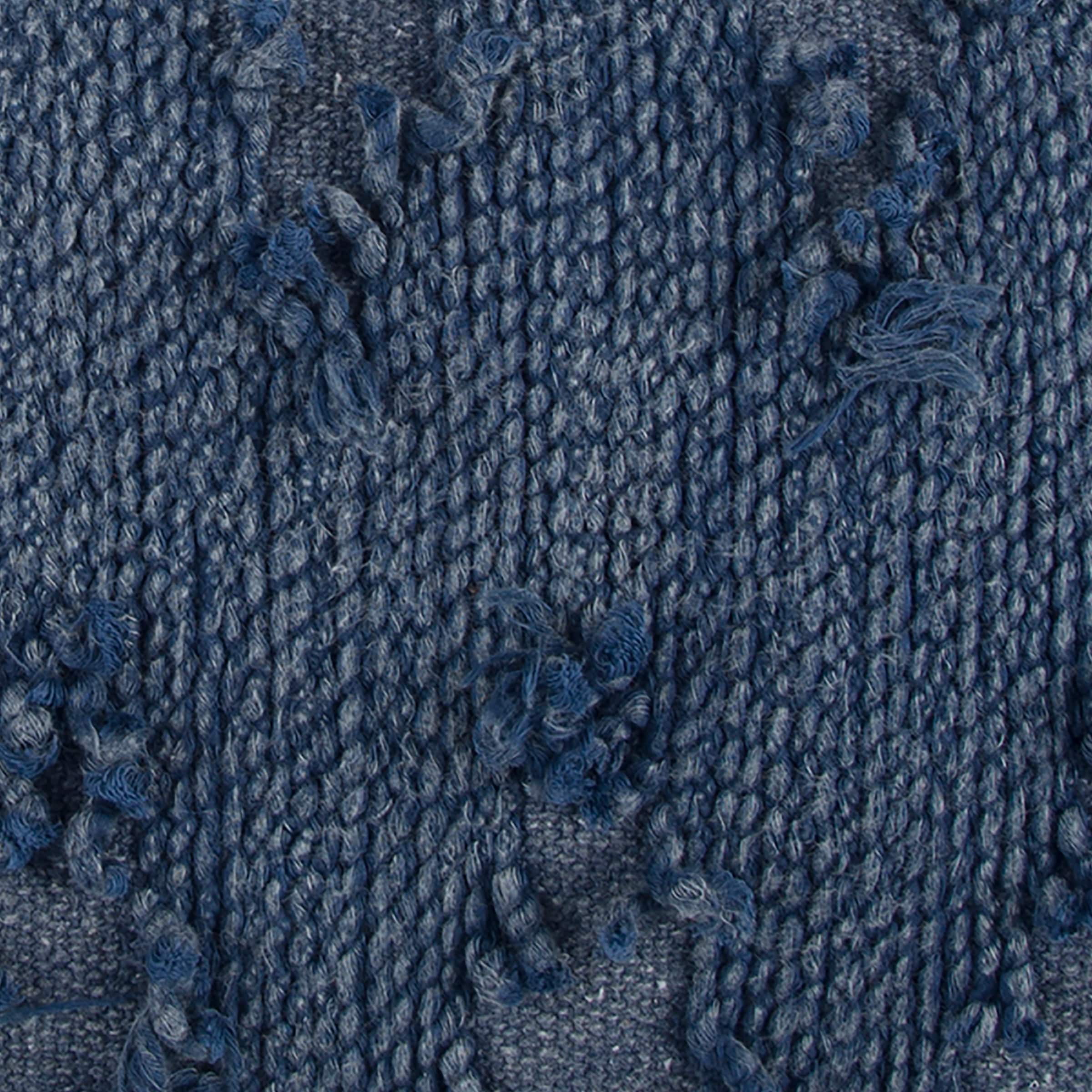 Rizzy Home Indigo Blue Chevron Throw Pillow