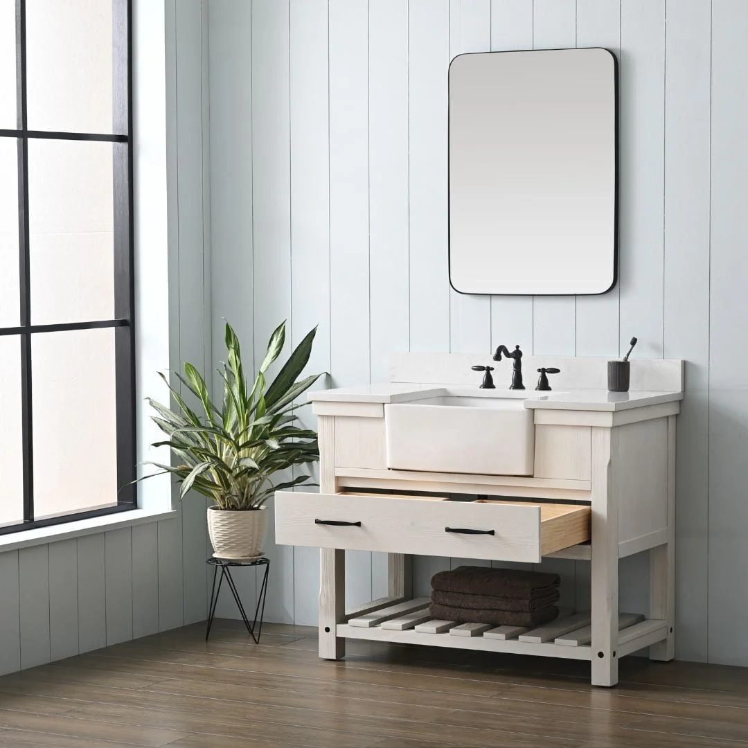 Sudio Design Bathroom Vanity Wesley Weathered Collection.