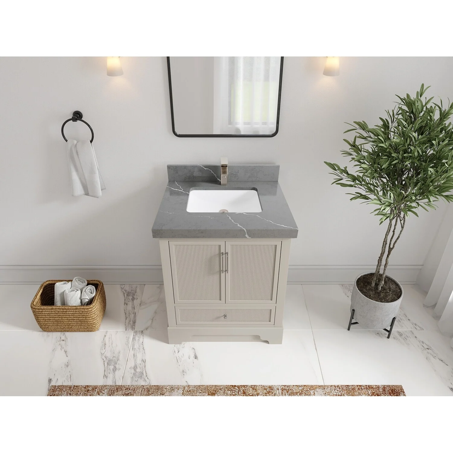 Willow Collections 30 in. W x 22 in. D Alys Single Sink Bathroom Vanity with Countertop