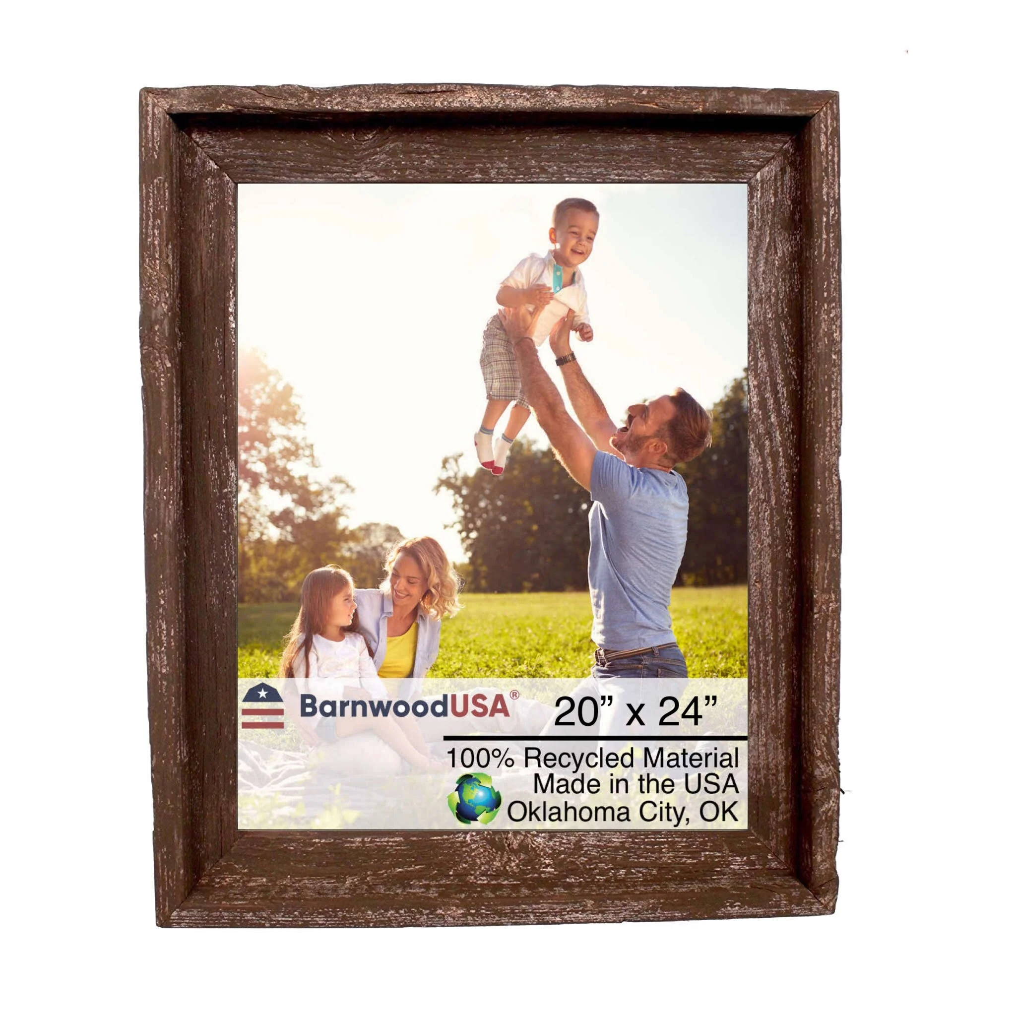 BarnwoodUSA Rustic Farmhouse Signature Wood Picture Frame