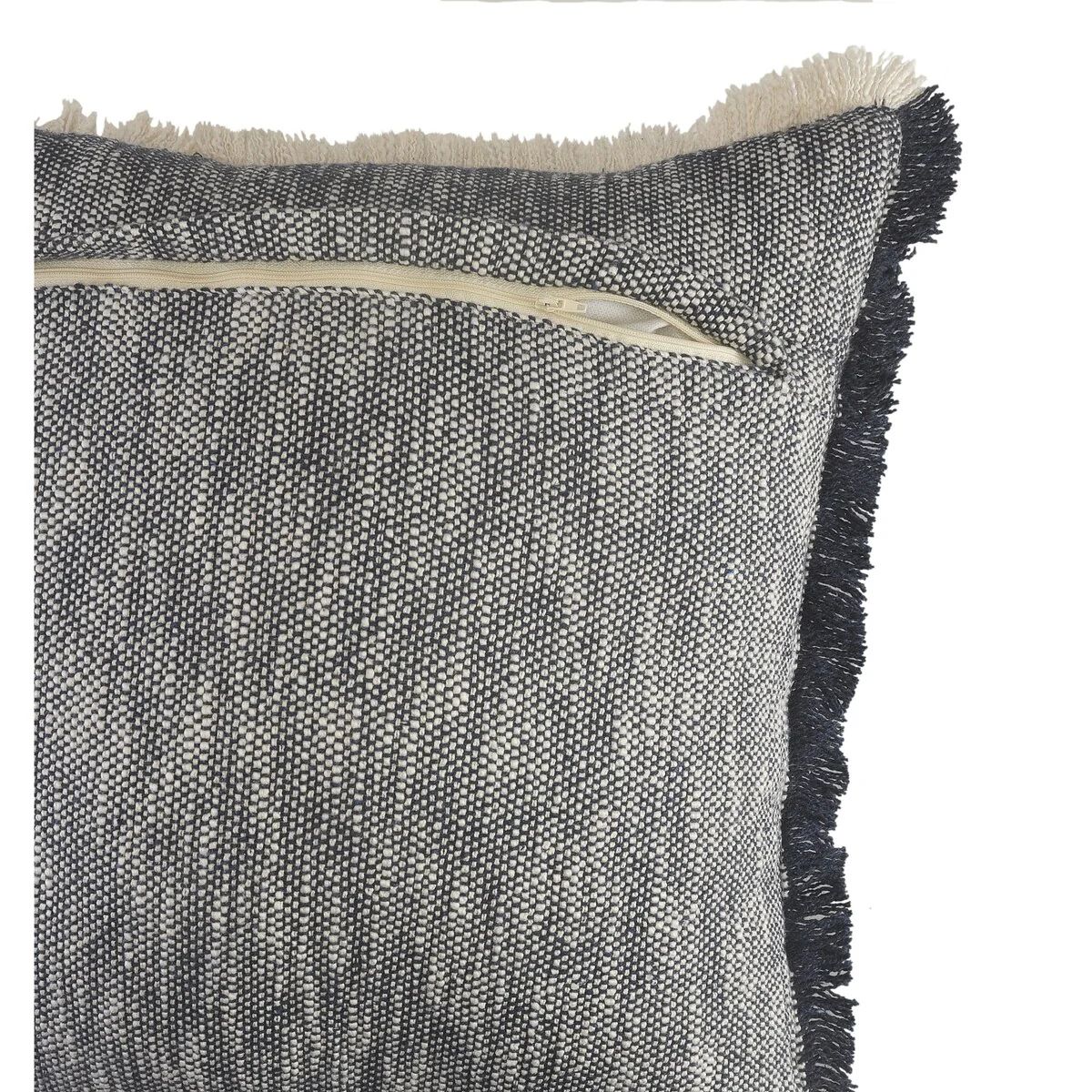 Sevita Blue Solid Cotton Throw Pillow, Set of 2