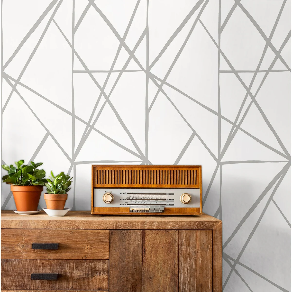 NextWall Quartz Geo Peel and Stick Wallpaper