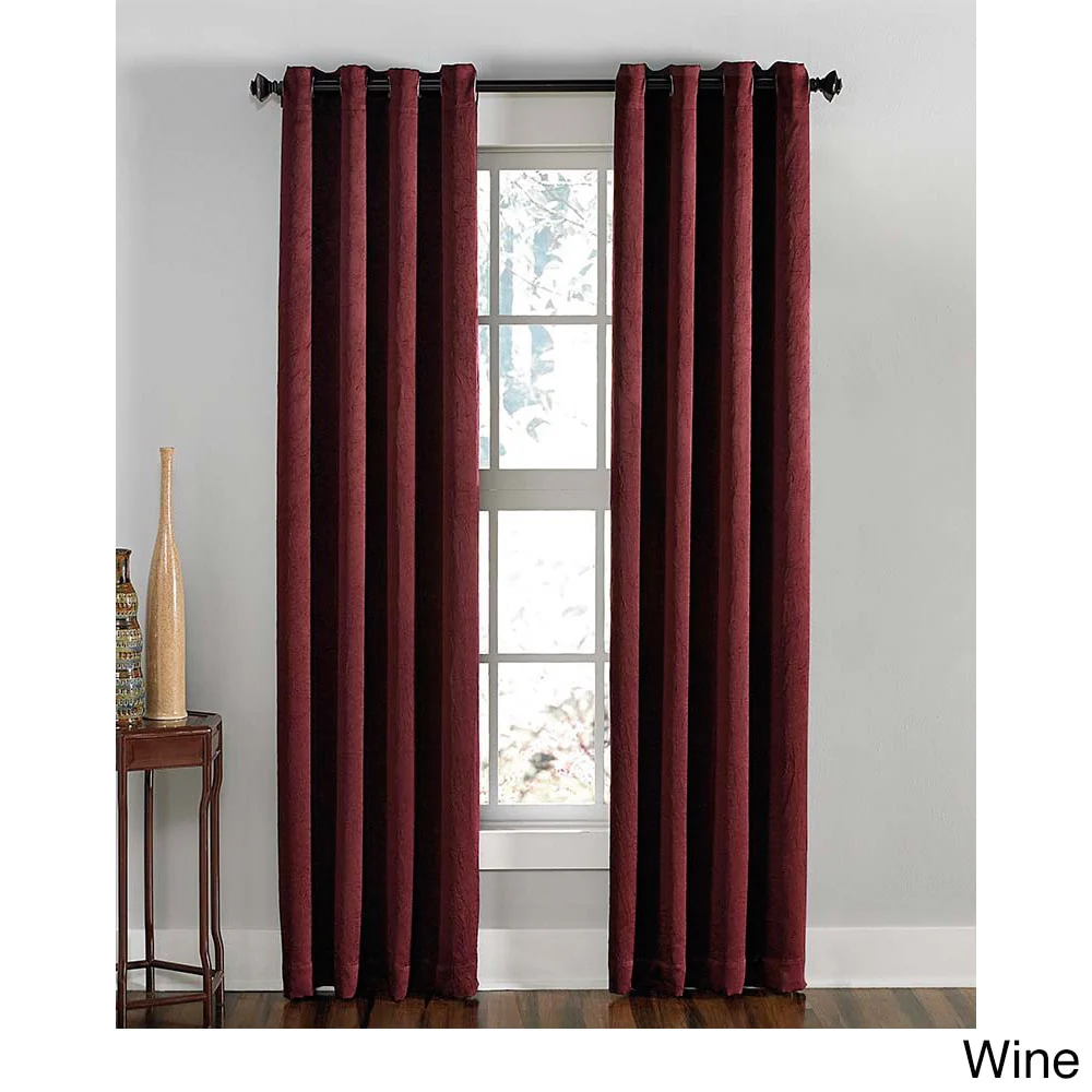 Lenox Crushed Textured Room Darkening Grommet Panel