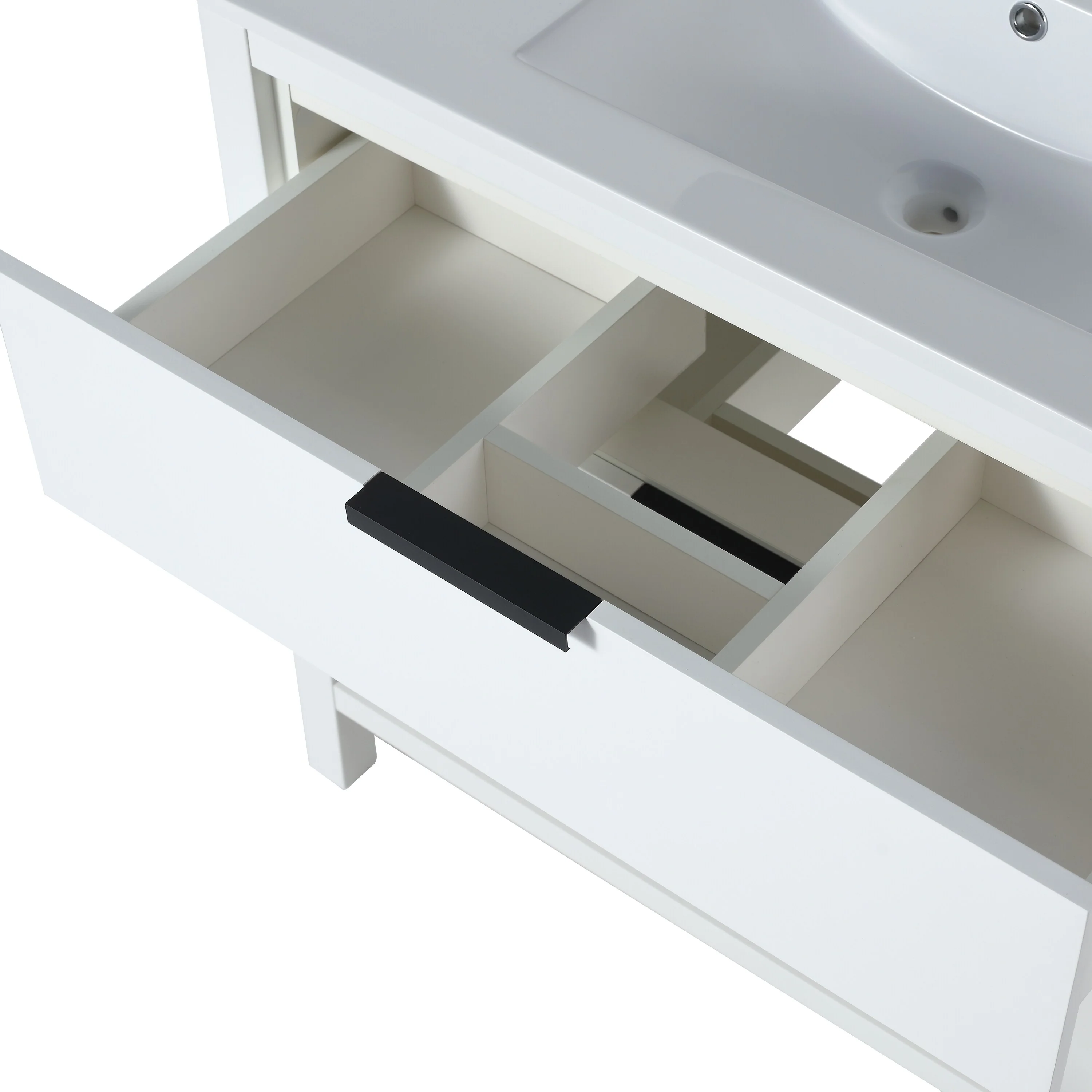 BNK 30/36 Inch Bathroom Vanity With Single Sink,Modern Bathroom Vanities With Soft Close Drawer And Shelf