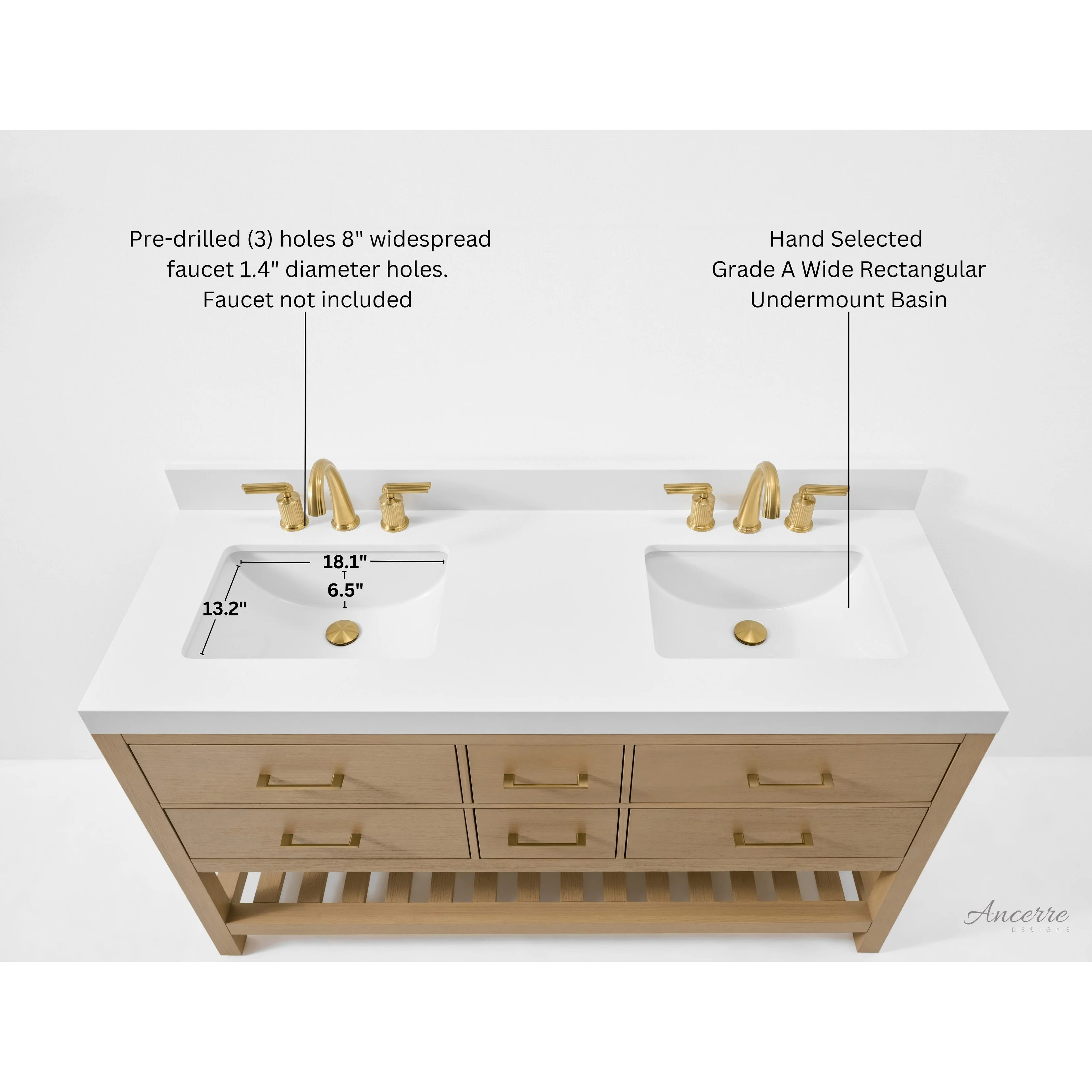 Ancerre Designs Elizabeth Bathroom Vanity Set