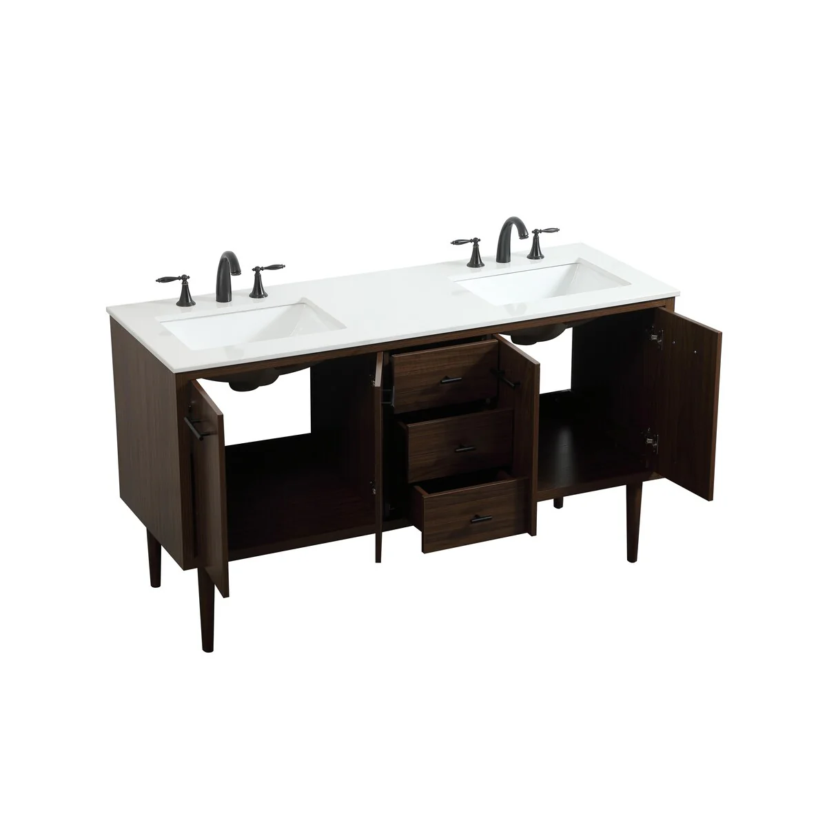 Fern 60 Inch Double Bathroom Vanity