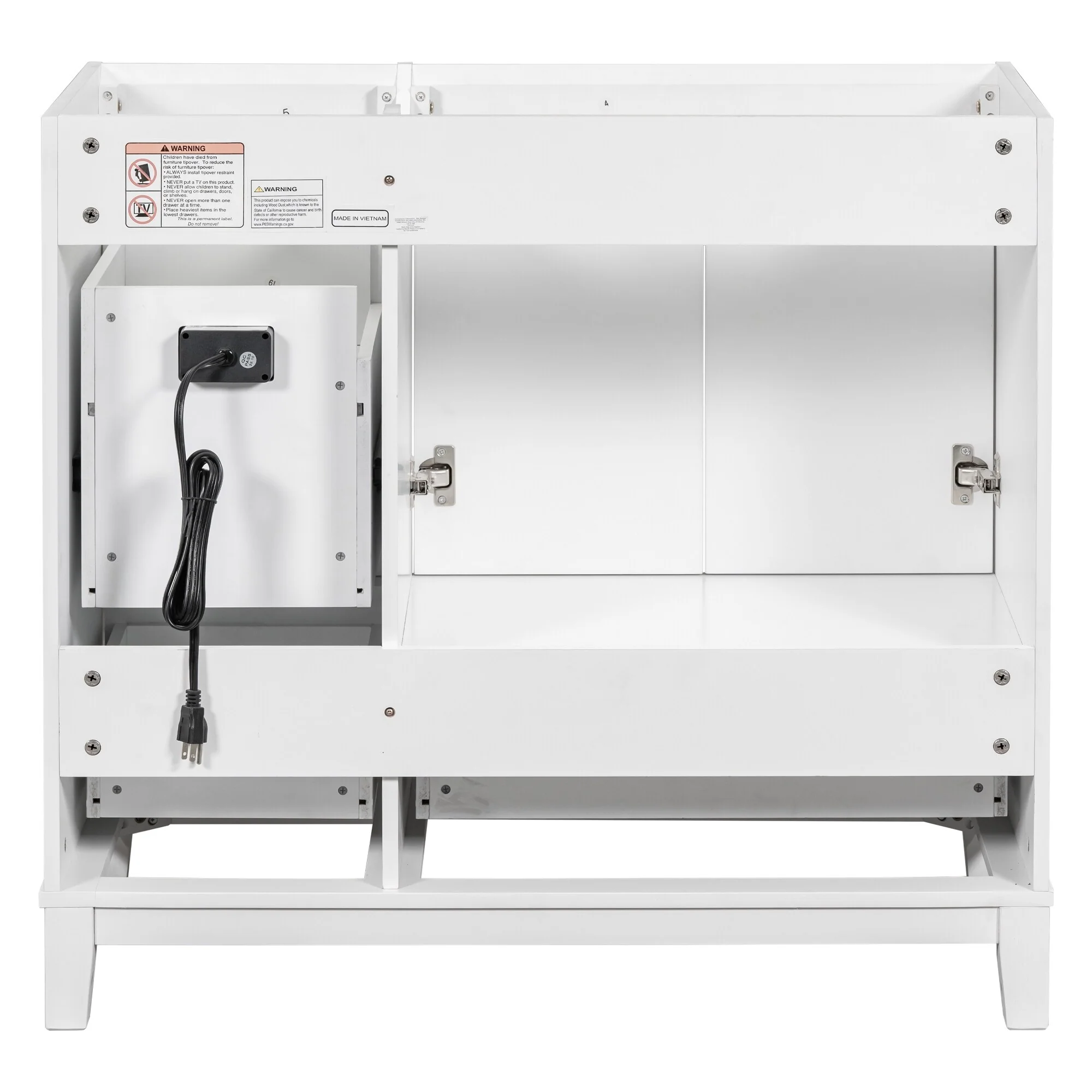 36 Inch Modern Bathroom Vanity with USB Charging