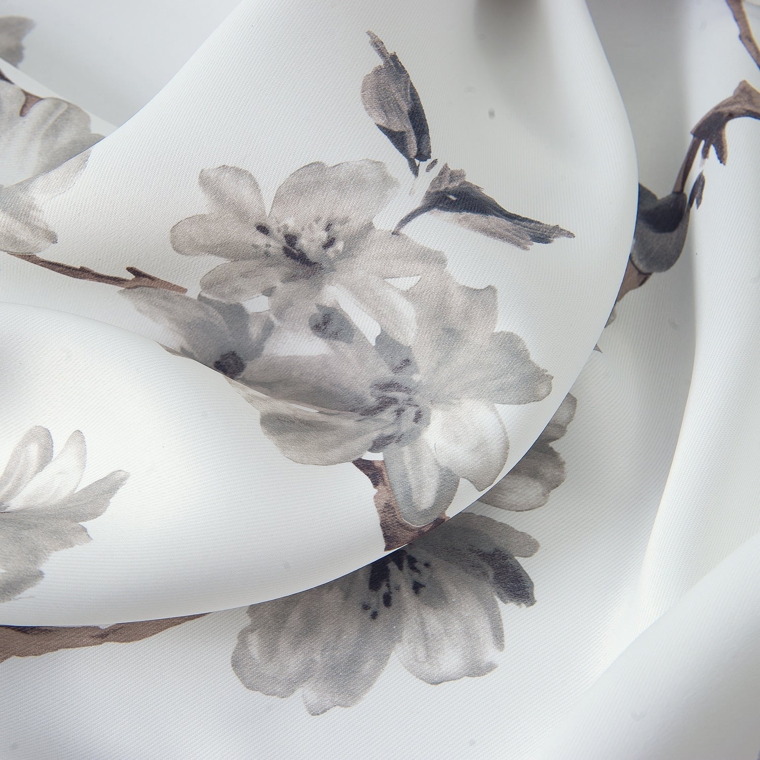 Lily Flowers Blackout Window Curtain 90 inch