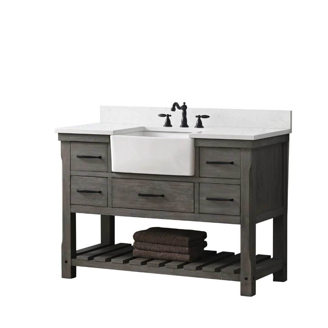 Sudio Design Bathroom Vanity Wesley Weathered Collection.