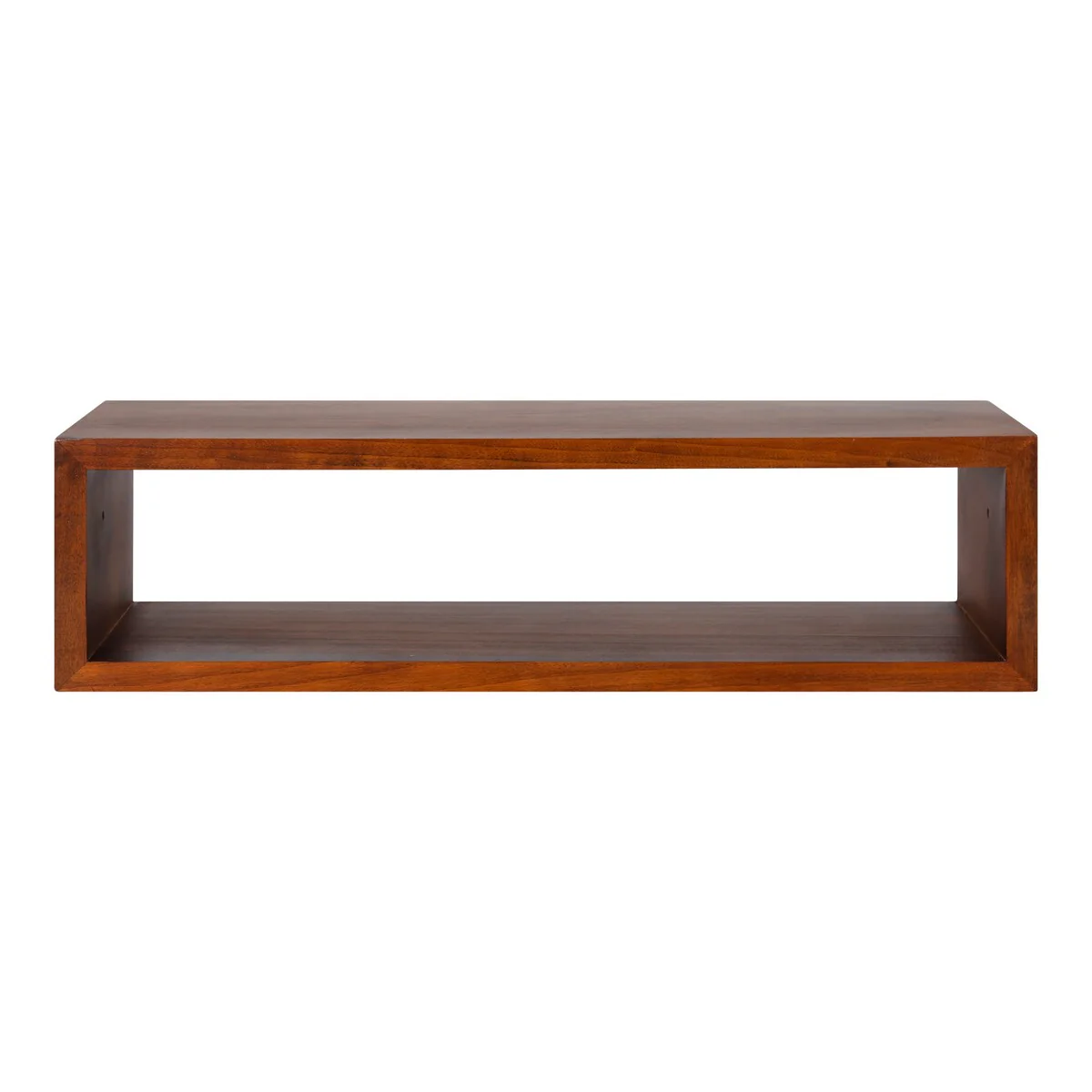 Kate and Laurel Holt Open Cubby Wooden Floating Wall Shelf