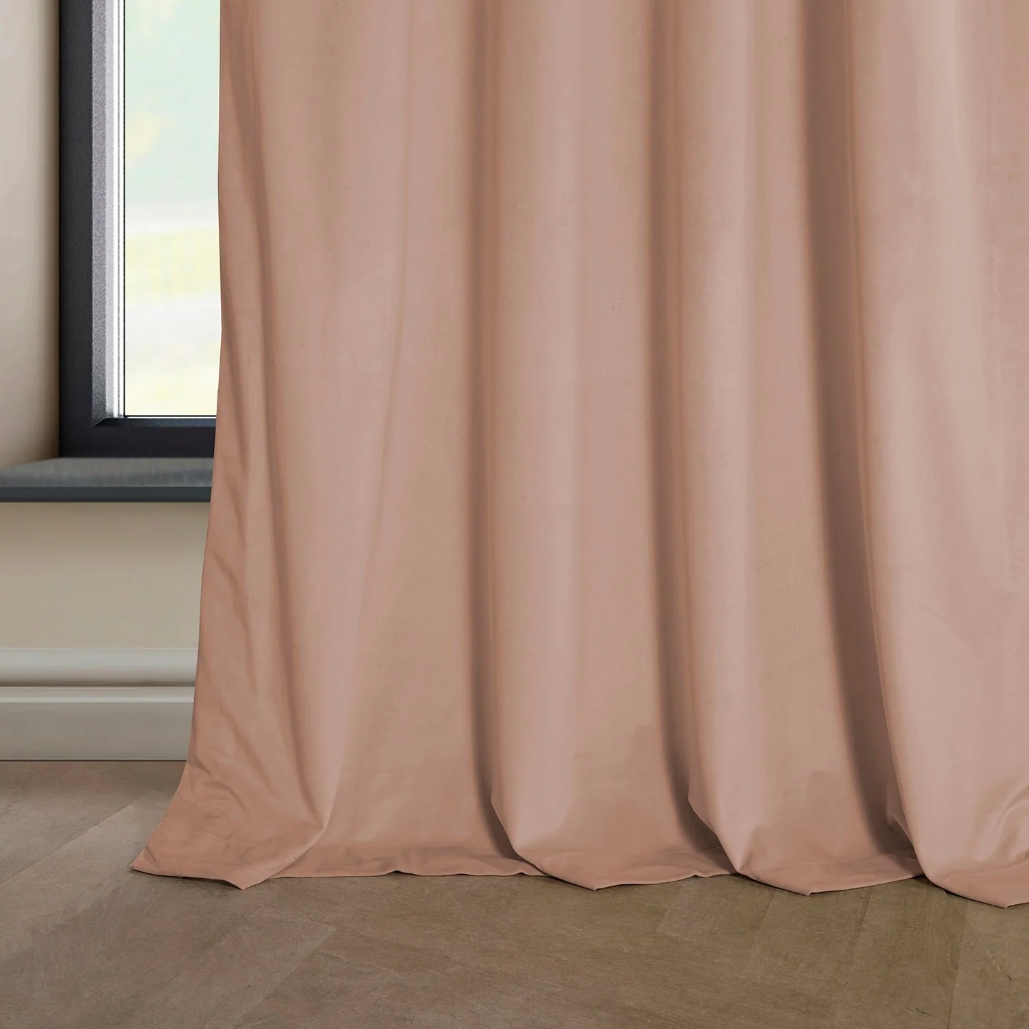 Exclusive Fabrics Plush Velvet Room Darkening Curtain (1 Panel)