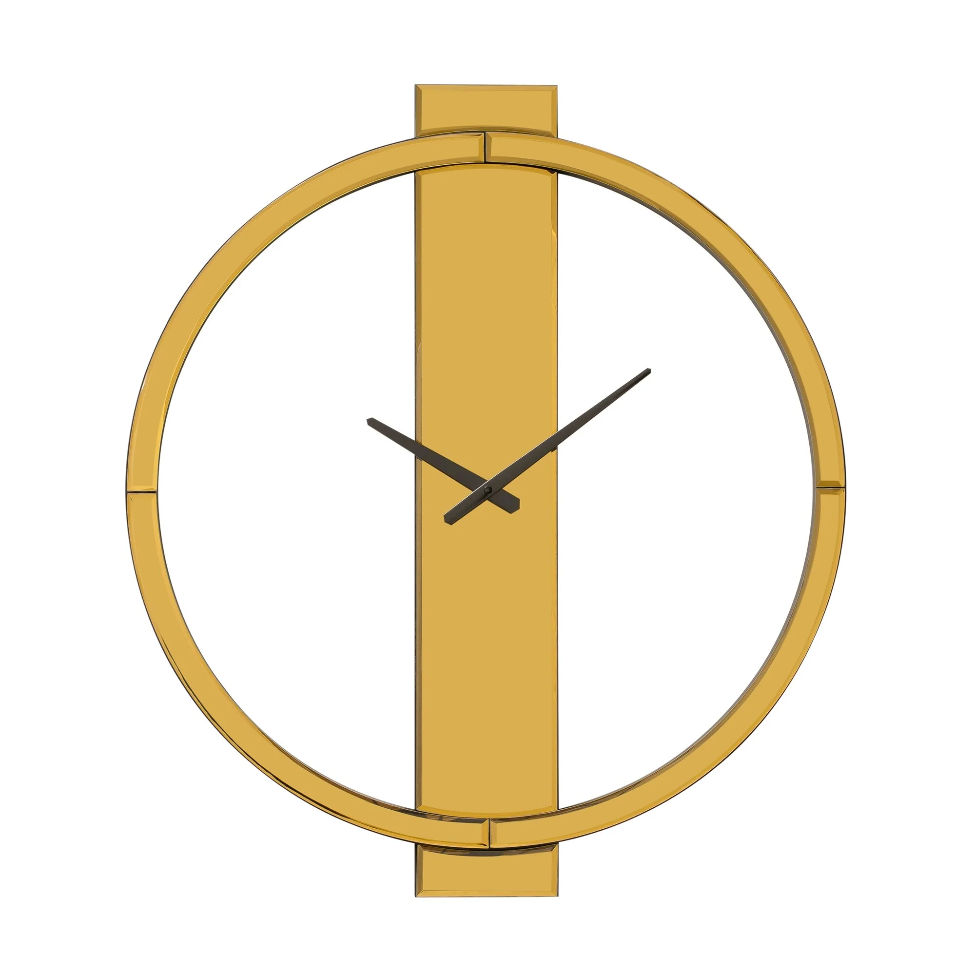 Glass Round Wall Clock 24 Inches