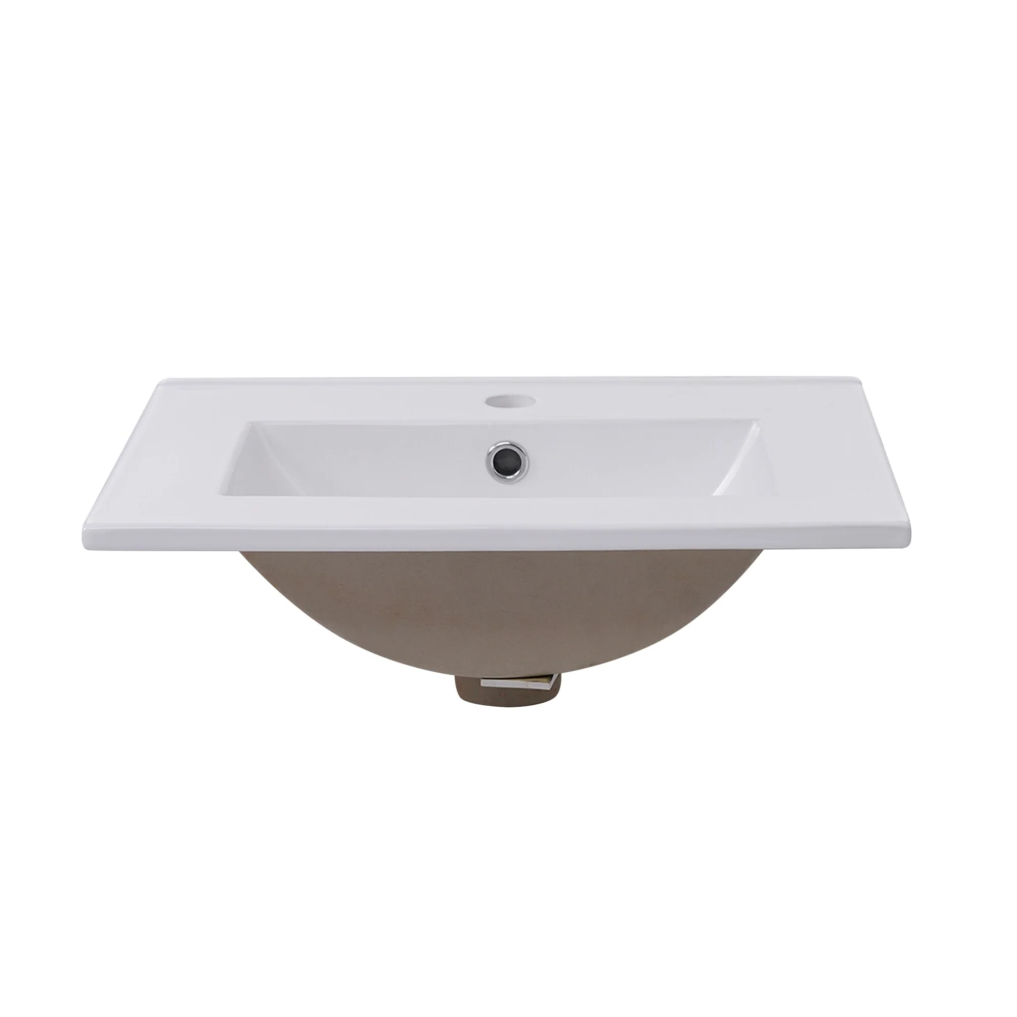 20 Inch Modern Bathroom Vanity with Ceramic Sink Small Space Cabinet