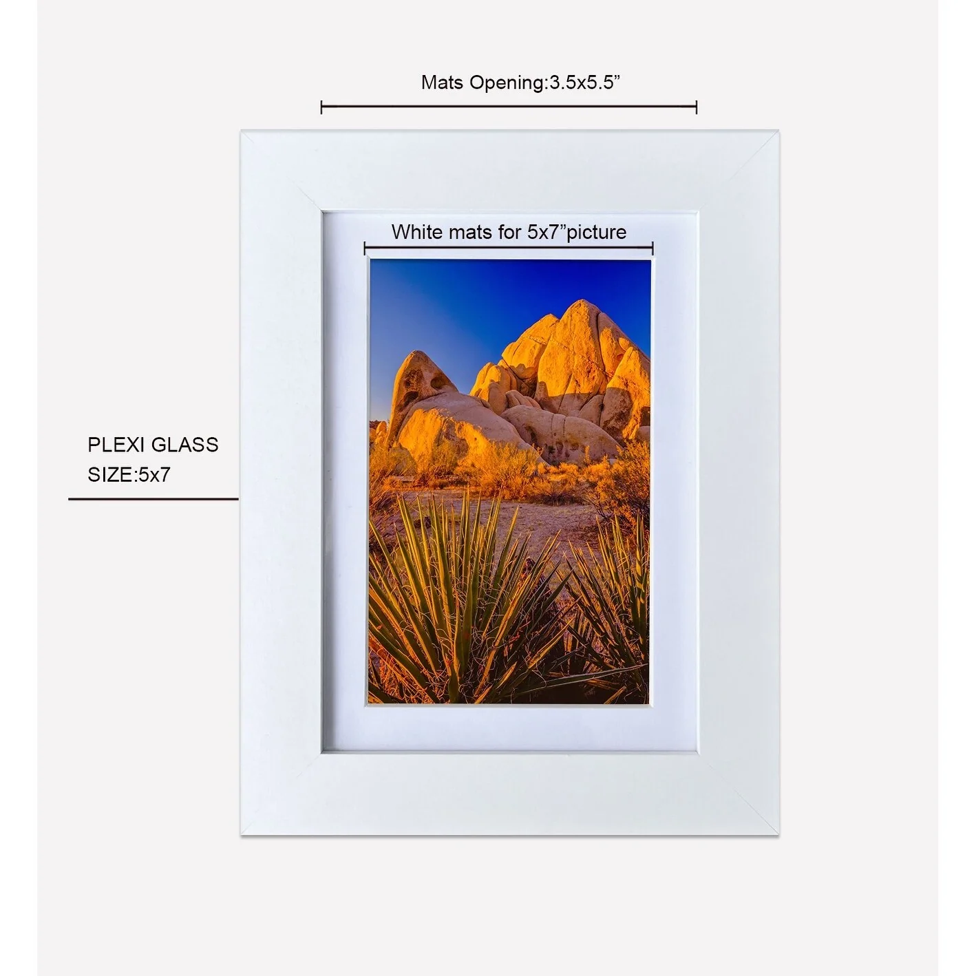 Us Pride Furniture 5x7 Inch Wood Picture Frame - Set of 10 (Set of 10)