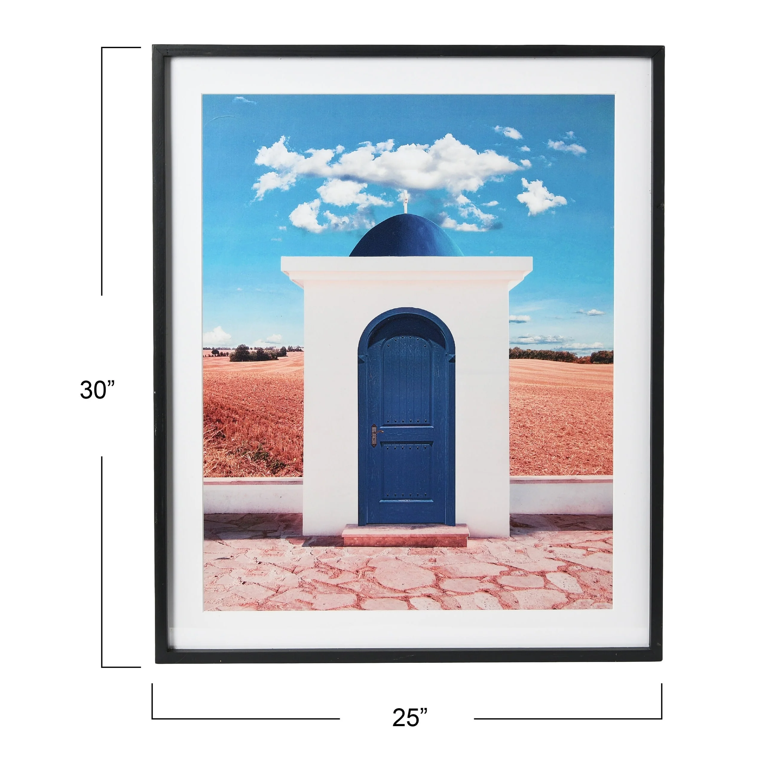 Wood Framed Architecture Photograph - Multi-Color