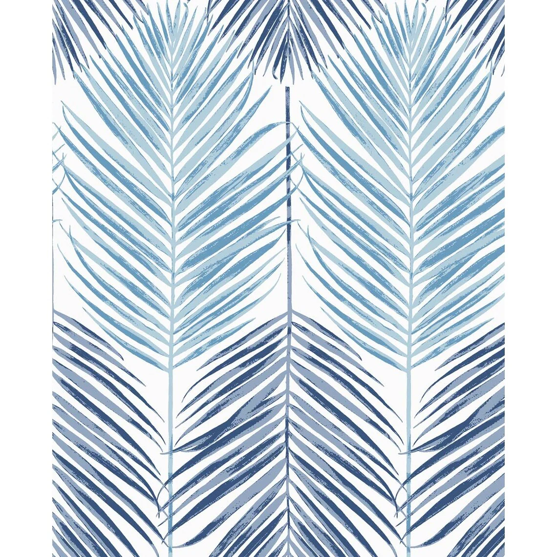 NextWall Two Toned Palm Peel and Stick Wallpaper